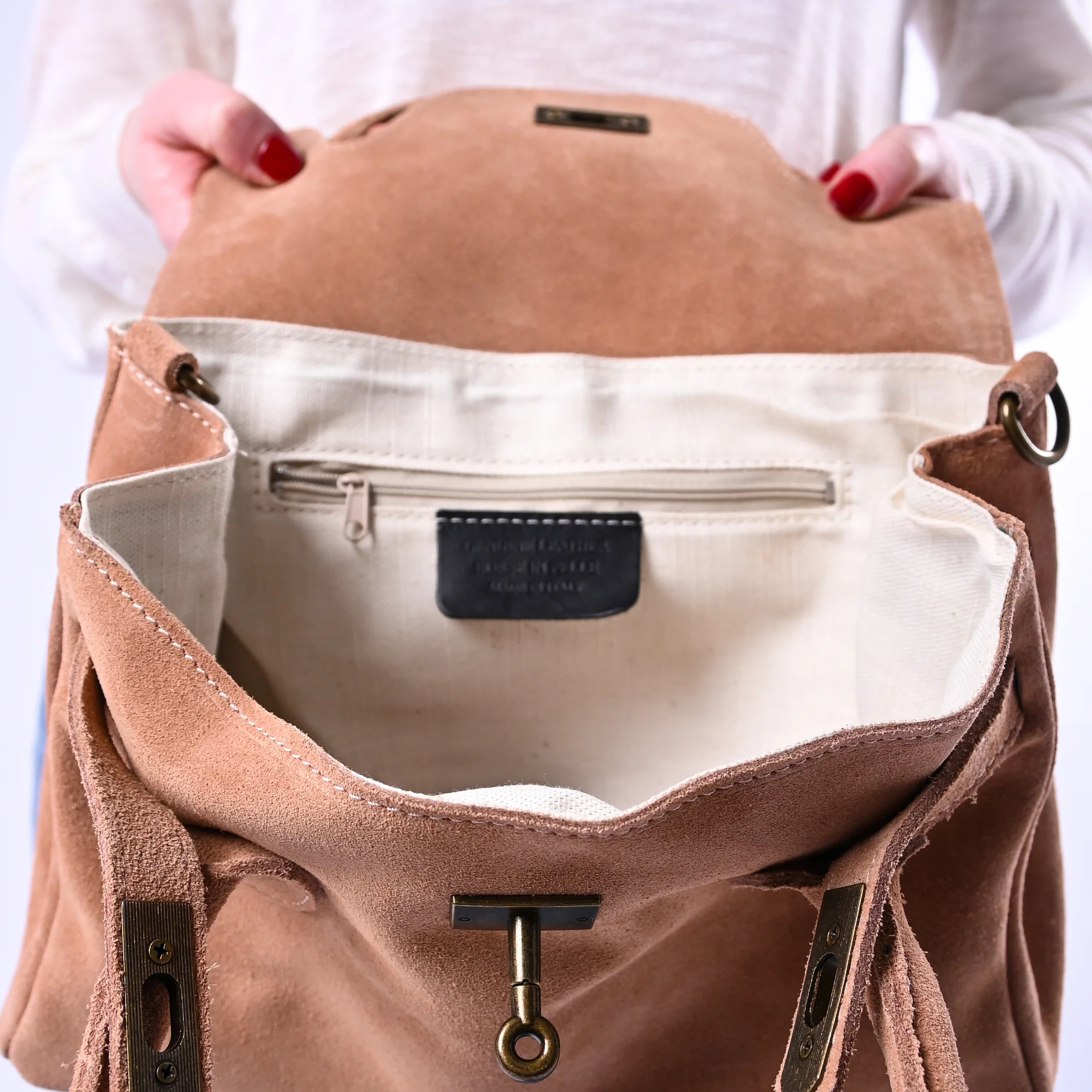 B LOVE - BORSA PICCOLA MODELLO KELLY ART.AZ191 - CAMOSCIO CIPRIA - Image 3
