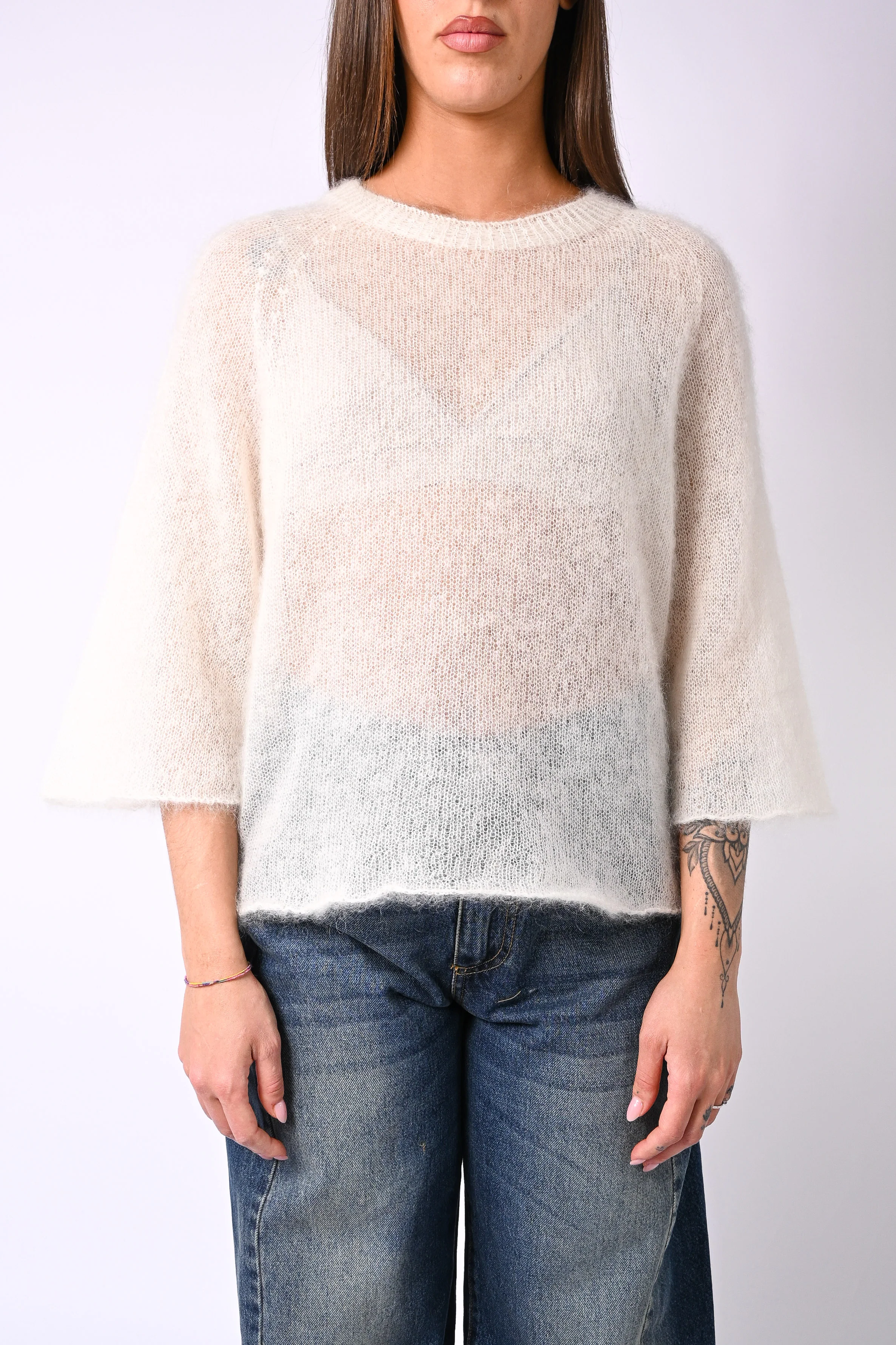 B LOVE - MAGLIA KID MOHAIR EXTRALIGHT ART.2505 - PANNA - Image 2