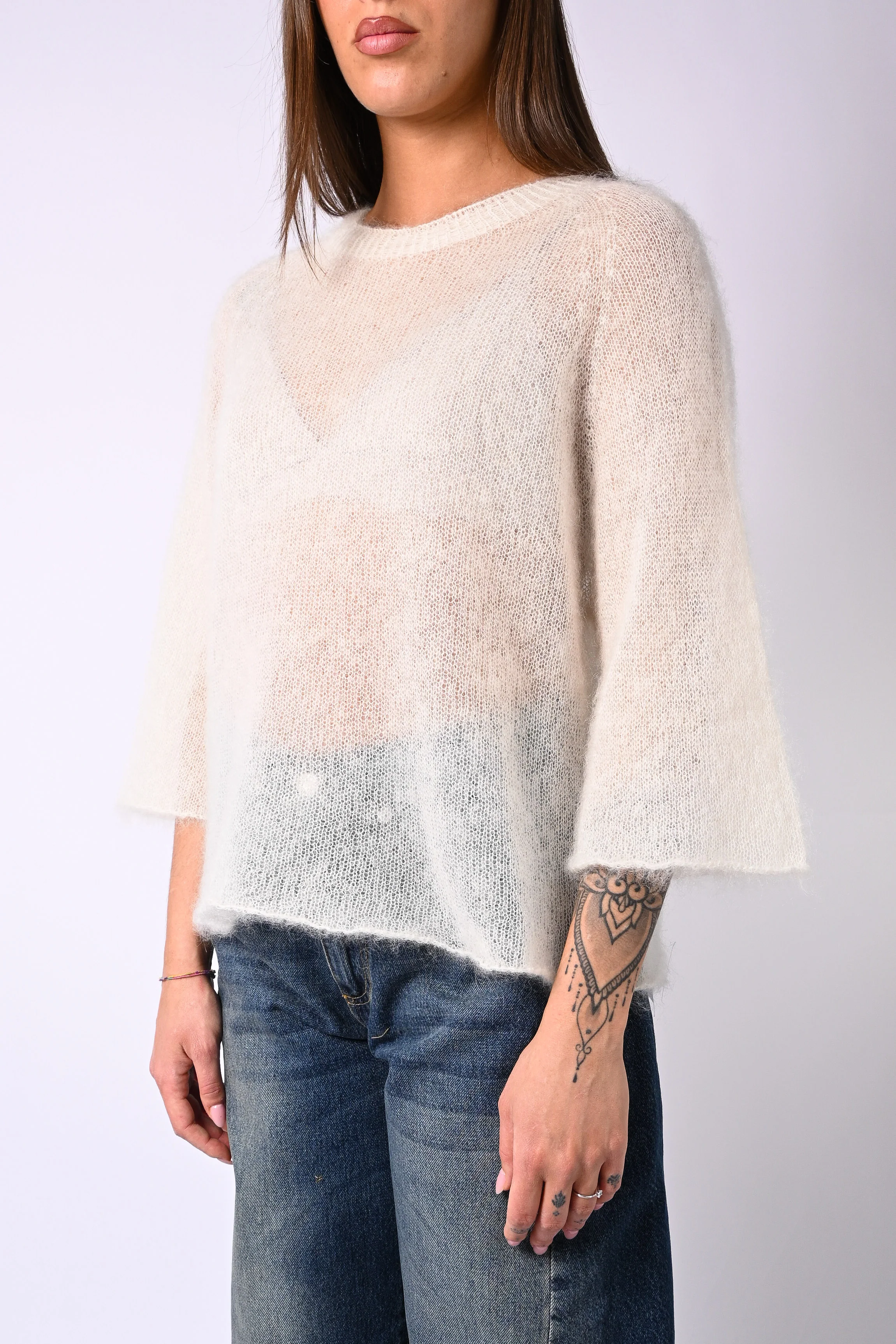 B LOVE - MAGLIA KID MOHAIR EXTRALIGHT ART.2505 - PANNA - Image 3