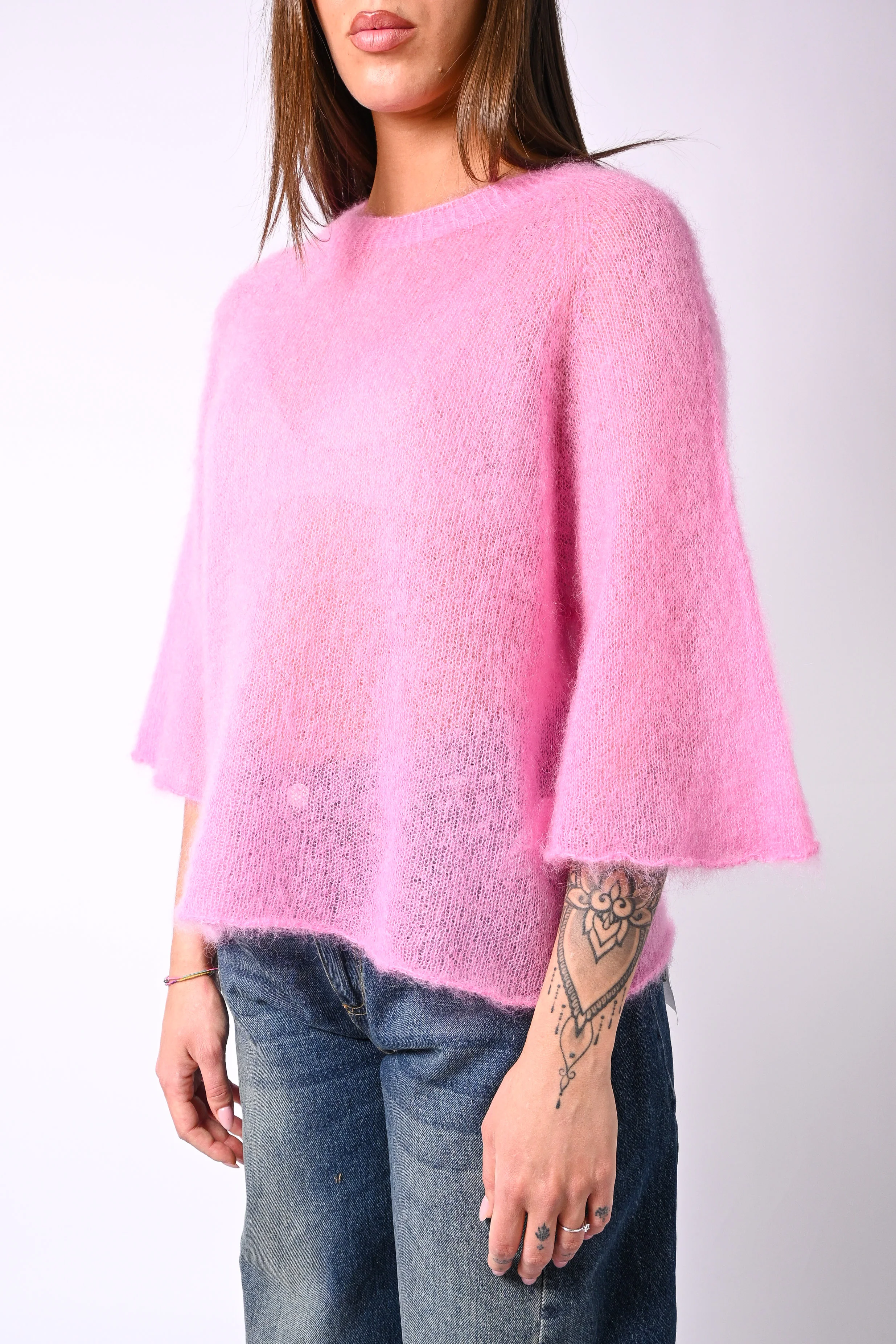 B LOVE - MAGLIA KID MOHAIR EXTRALIGHT ART.2505 - ROSA - Image 3