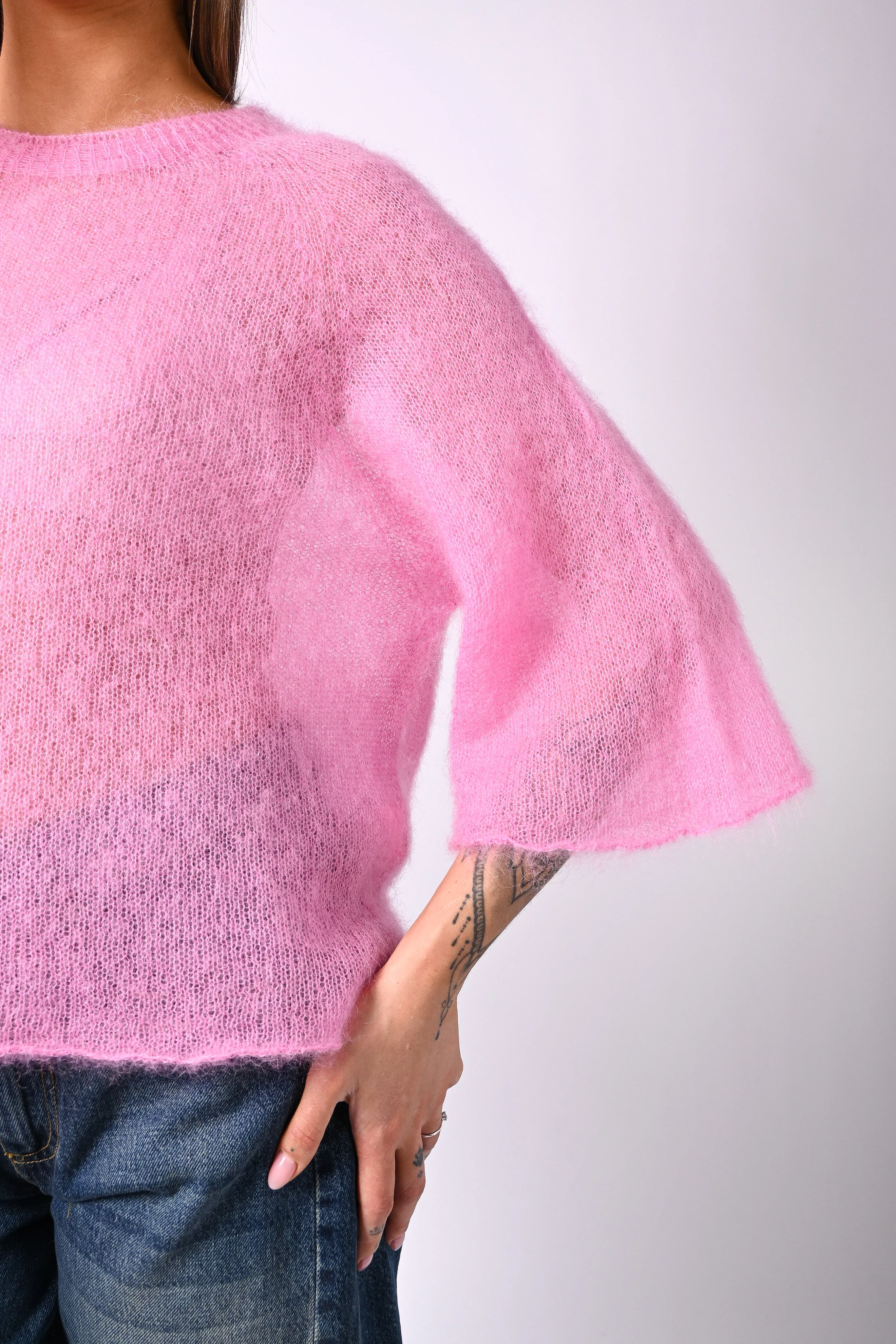 B LOVE - MAGLIA KID MOHAIR EXTRALIGHT ART.2505 - ROSA - Image 5