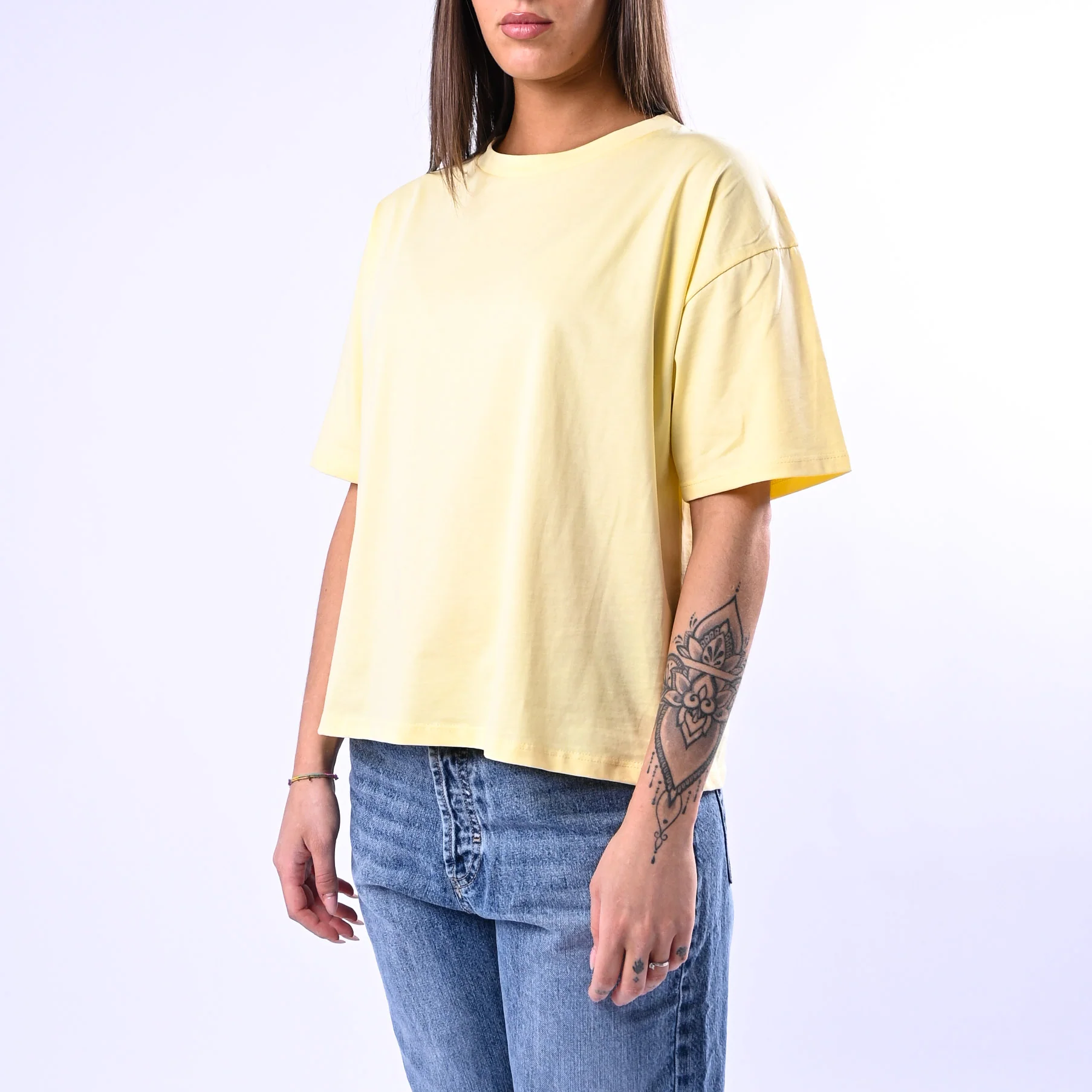B LOVE - T-SHIRT A SCATOLA MANICA CORTA ART.12016 - GIALLO - Image 3