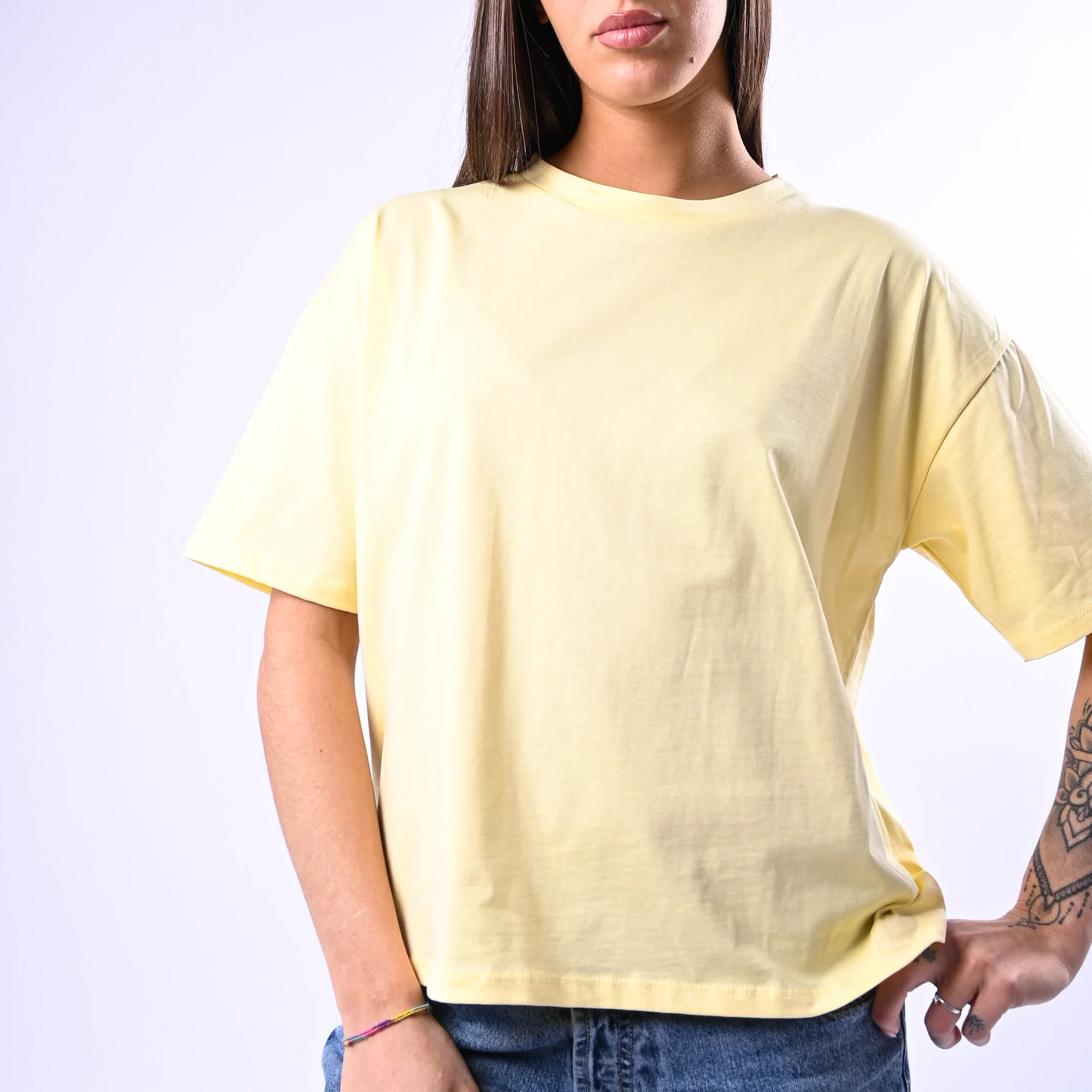 B LOVE - T-SHIRT A SCATOLA MANICA CORTA ART.12016 - GIALLO - Image 5