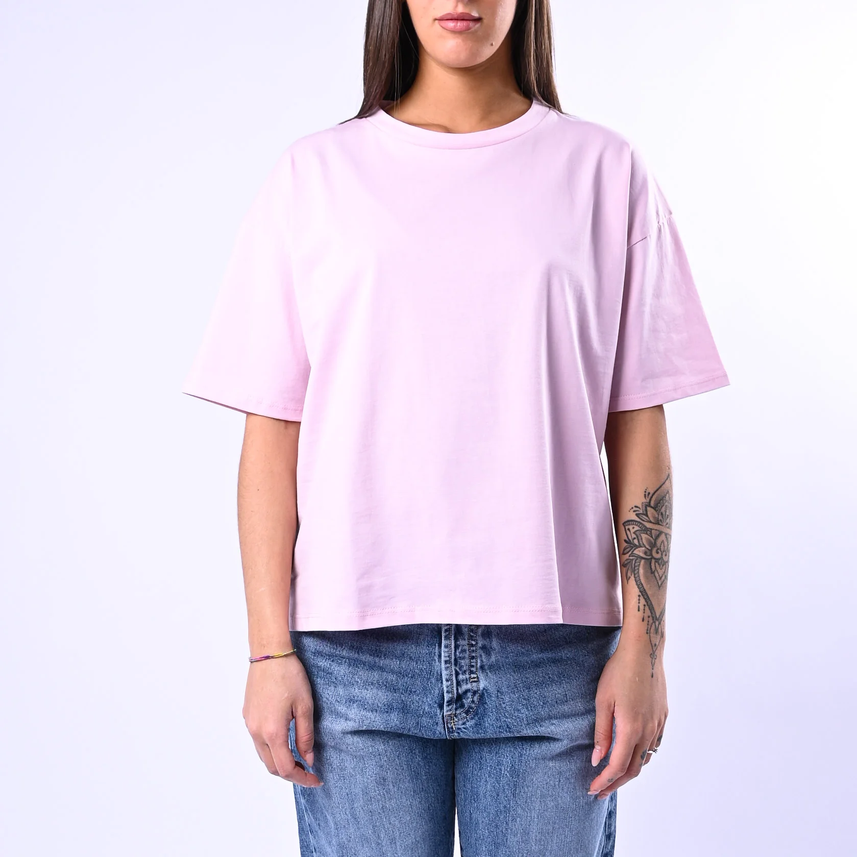B LOVE - T-SHIRT A SCATOLA MANICA CORTA ART.12016 - ROSA - Image 2