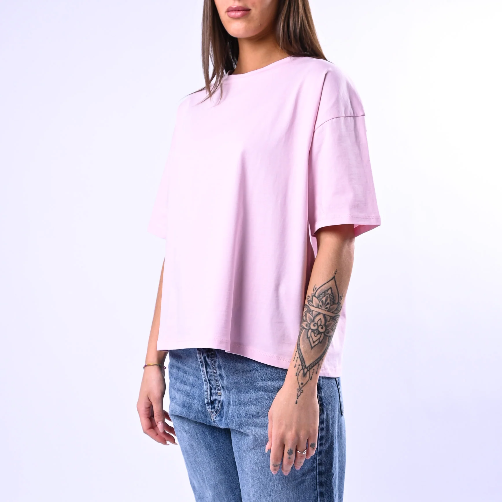 B LOVE - T-SHIRT A SCATOLA MANICA CORTA ART.12016 - ROSA - Image 3