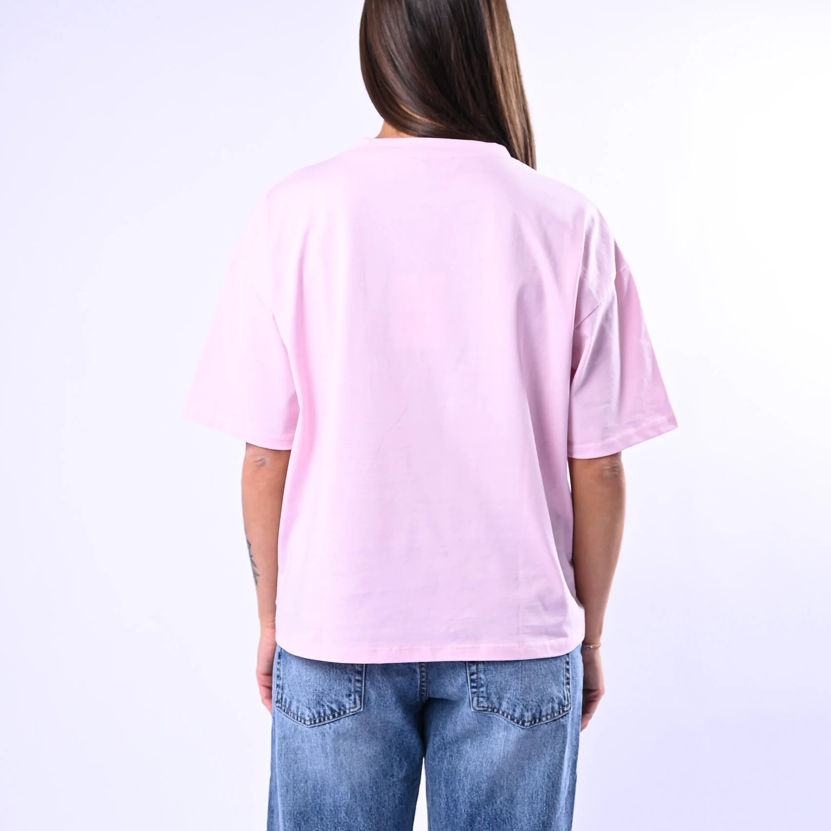 B LOVE - T-SHIRT A SCATOLA MANICA CORTA ART.12016 - ROSA - Image 4