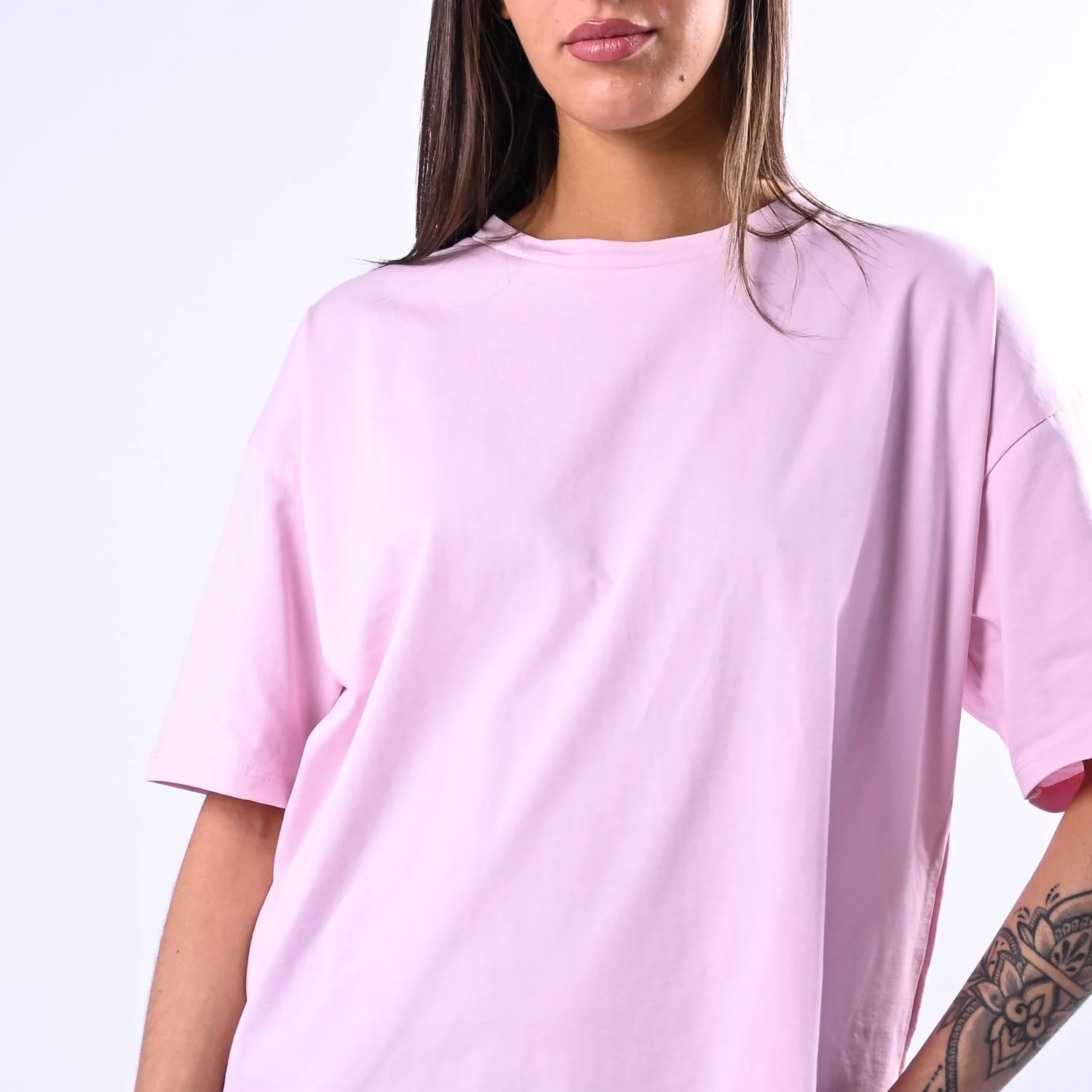 B LOVE - T-SHIRT A SCATOLA MANICA CORTA ART.12016 - ROSA - Image 5