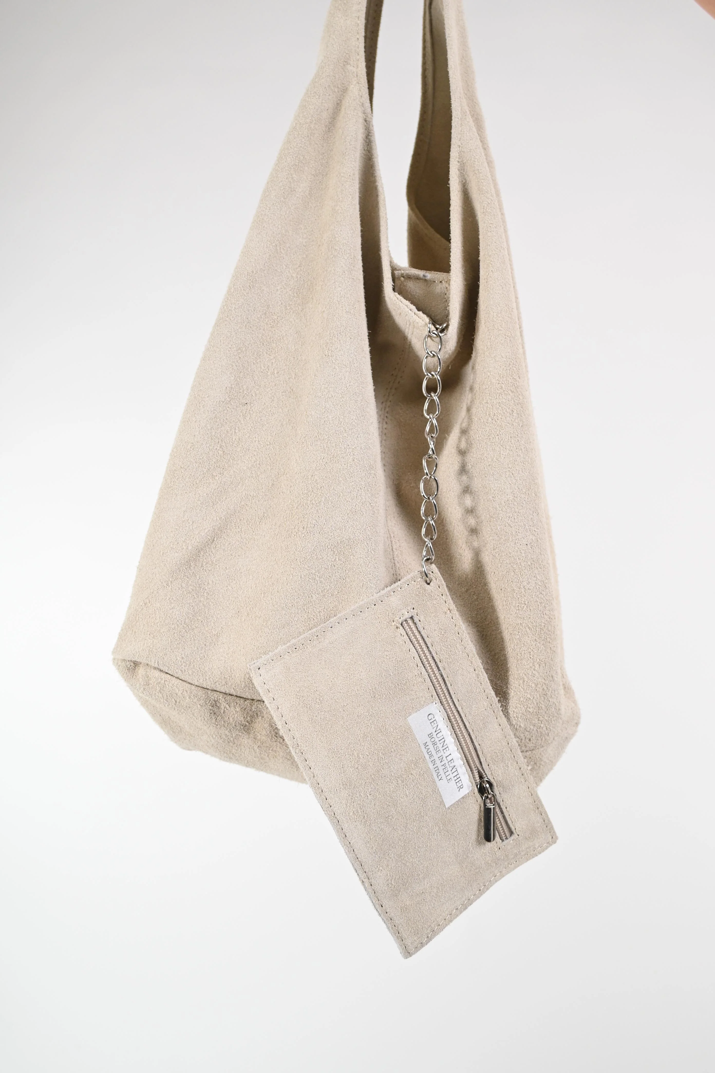 BROS' - SACCA PELLE SCAMOSCIATA ART.PR02 - BEIGE - Image 3