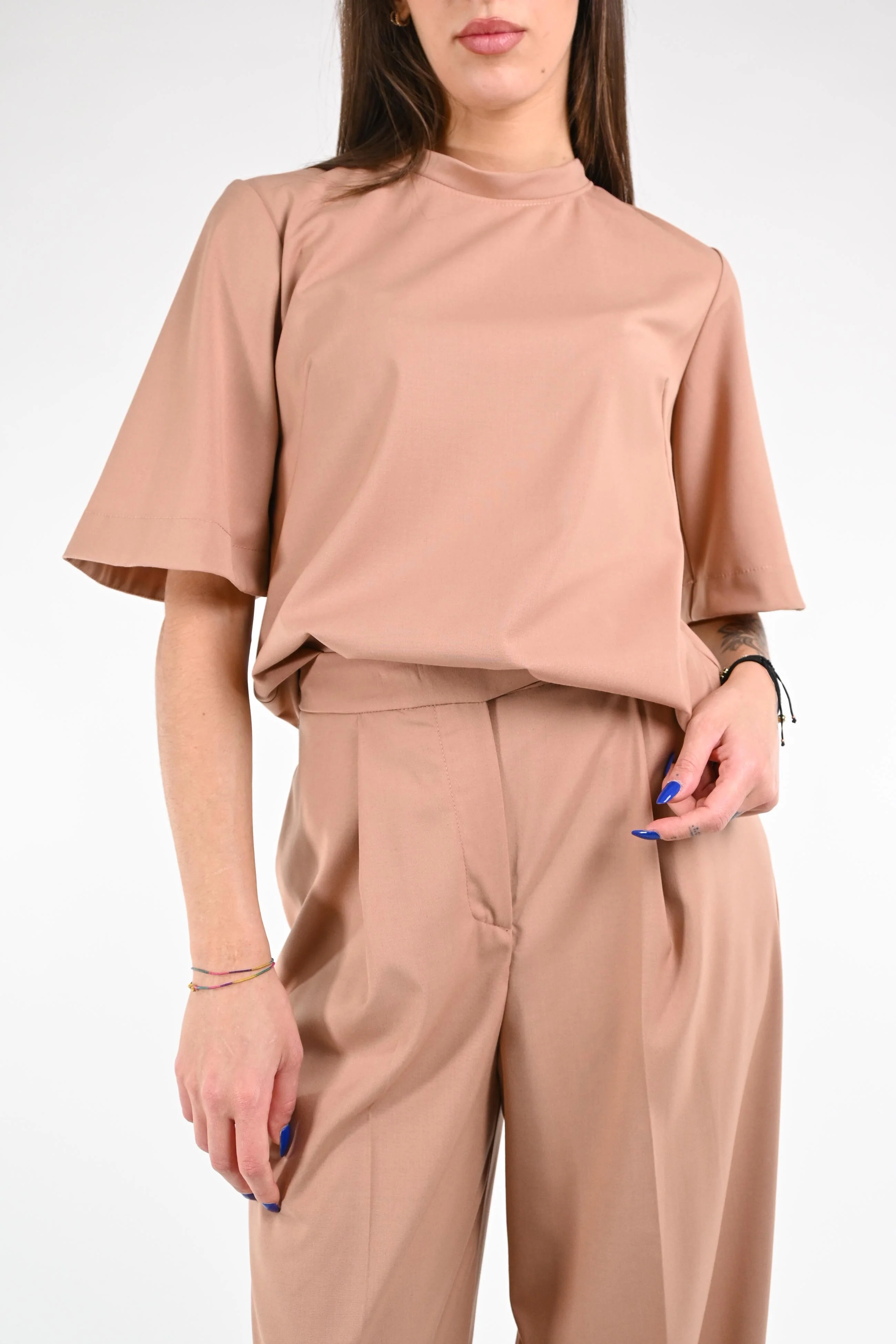GOLD - BLUSA POLIVISCOSA ART.57738/4557 - CAMMELLO