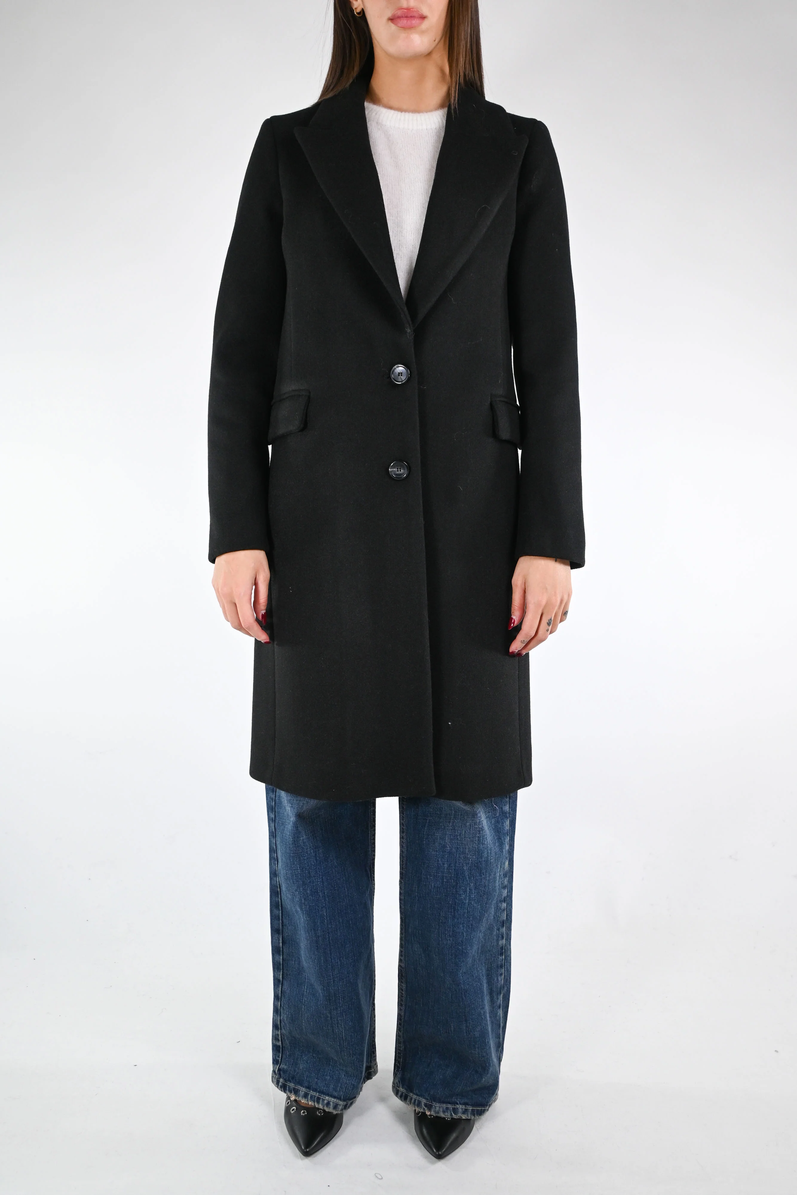 GOLD - CAPPOTTO DRITTO DUE BOTTONI ART.86771/4484 - NERO - Image 3