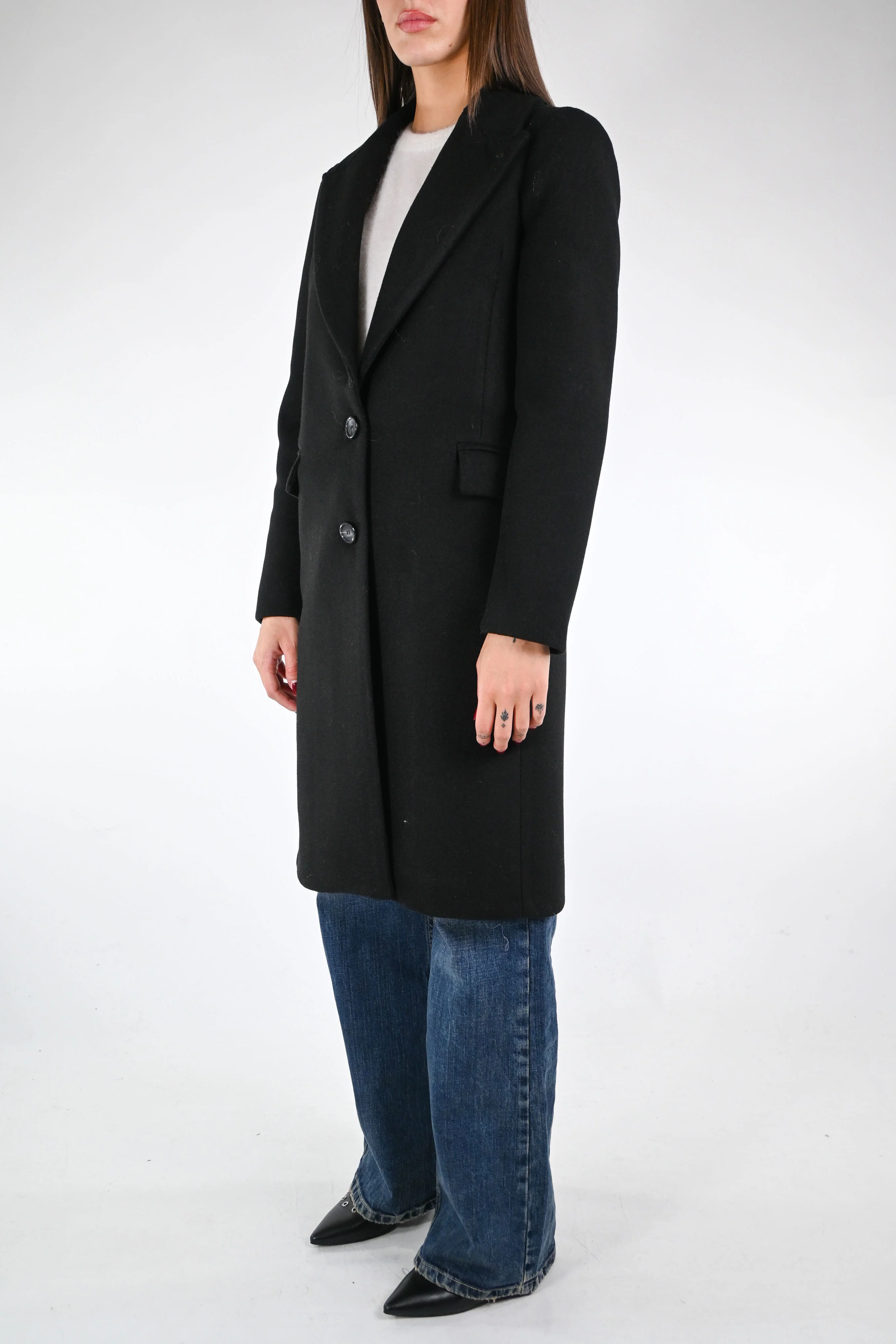 GOLD - CAPPOTTO DRITTO DUE BOTTONI ART.86771/4484 - NERO - Image 4