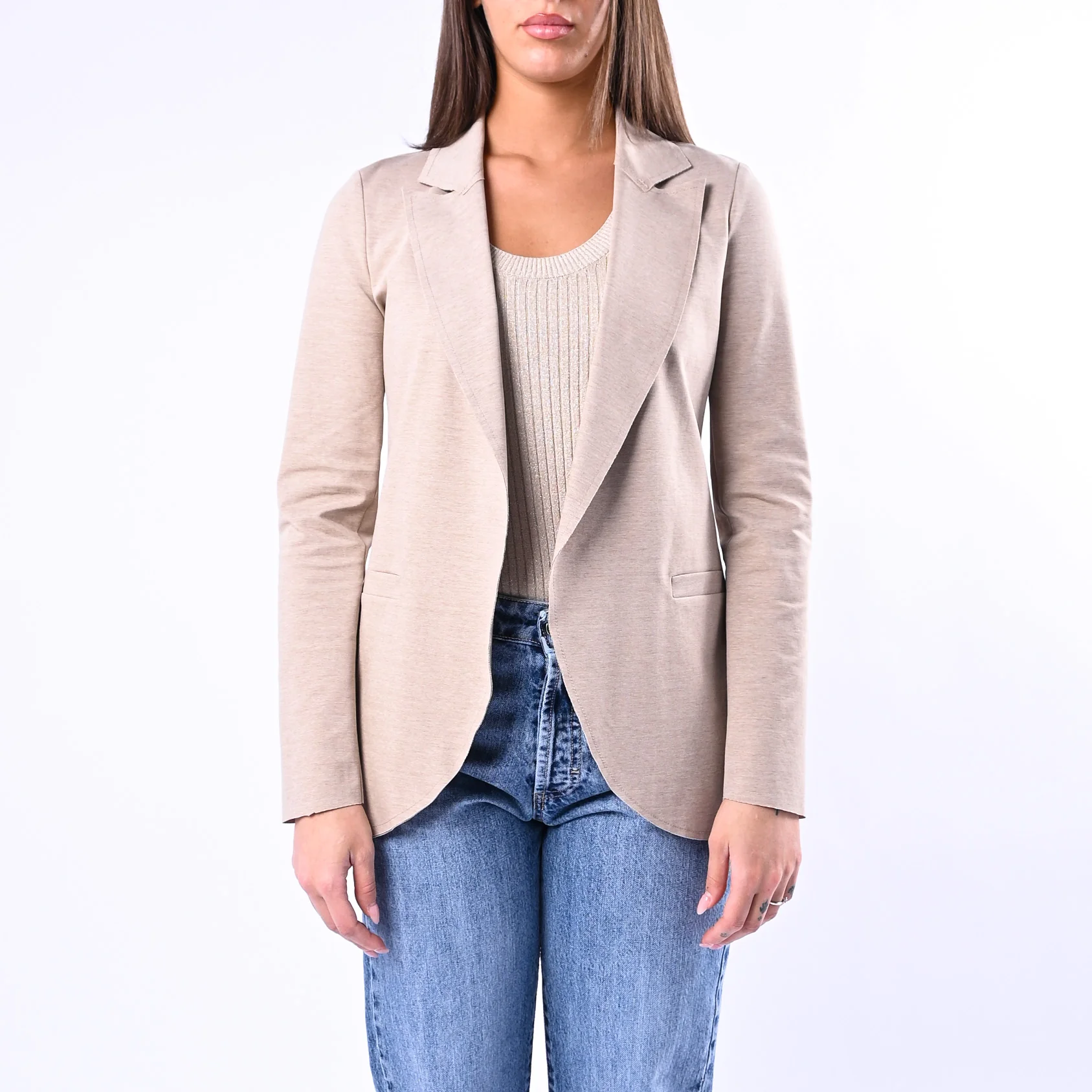 GOLD - GIACCA EASY TAGLIO VIVO PUNTO MILANO ART.374783923 - CASHA' - Image 2