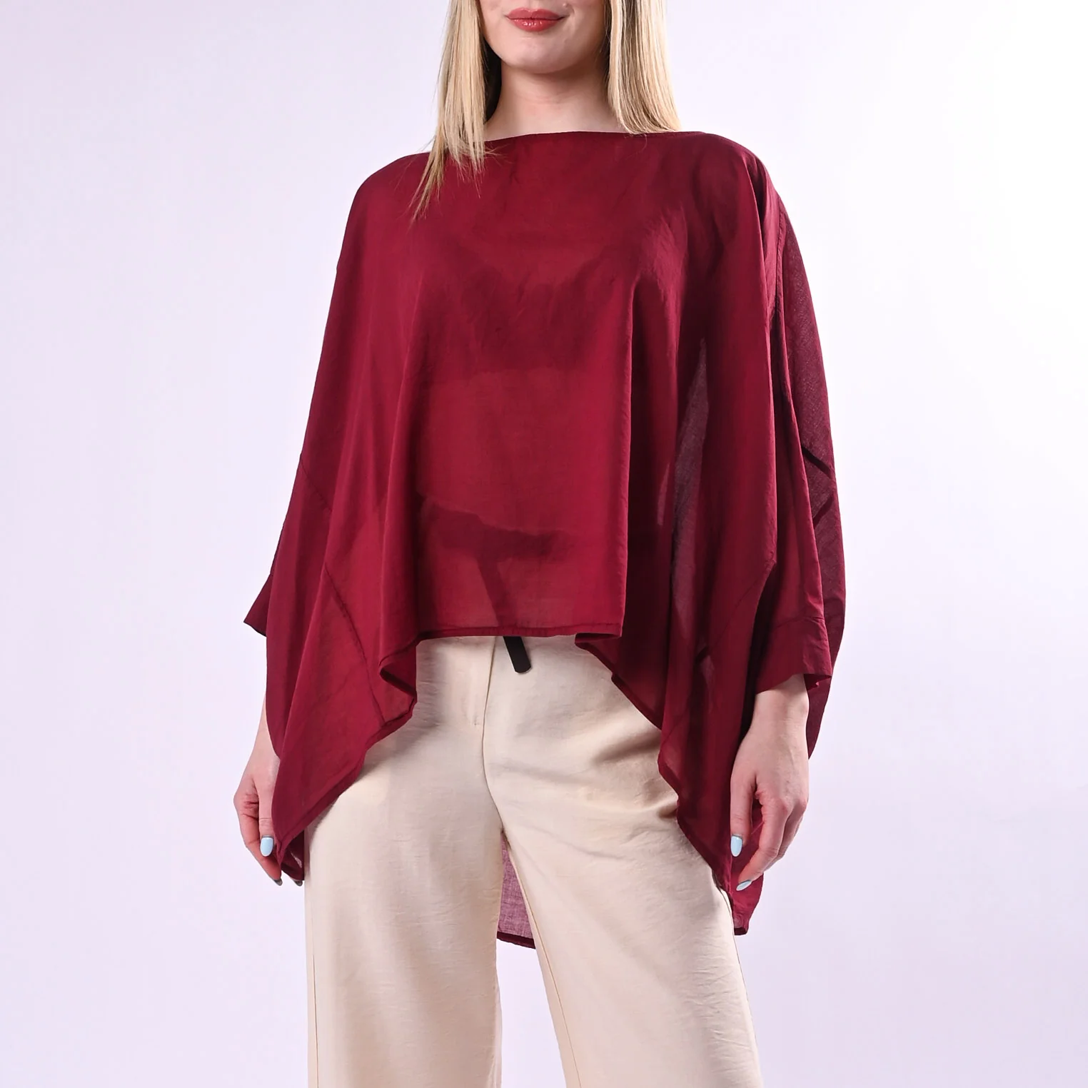 HAVEONE - BLUSA OVER AMPIA IN MUSSOLA ART.CMA-Q390/I - INDIA