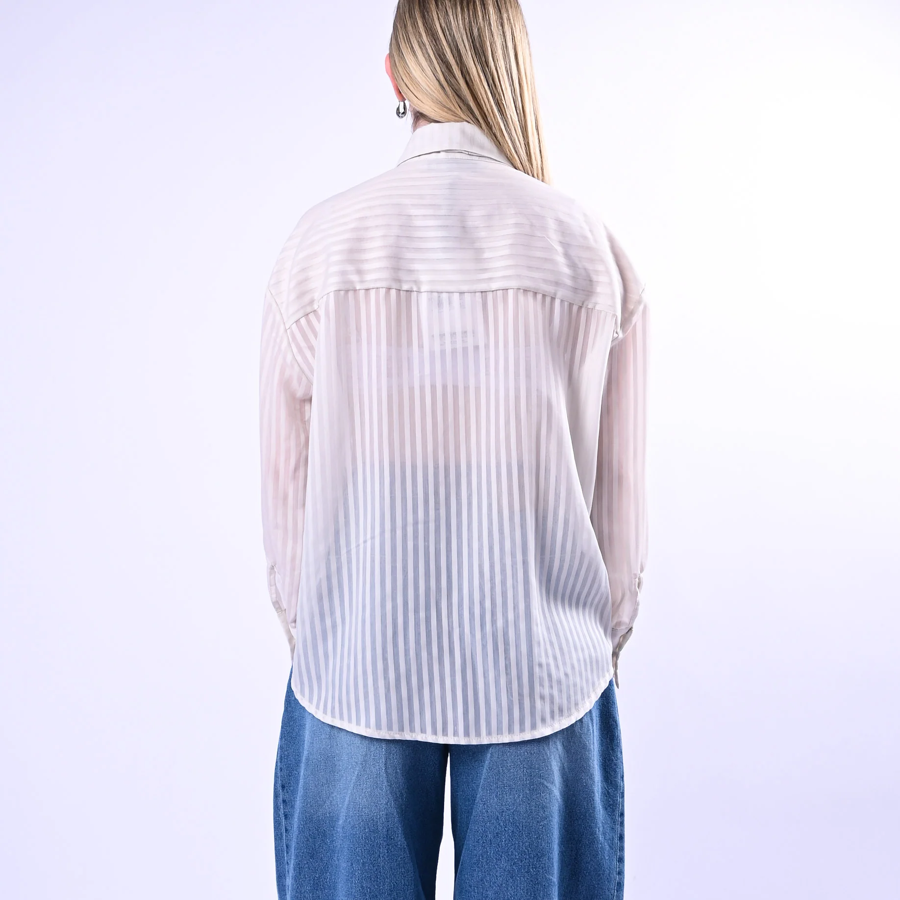 HAVEONE - CAMICIA ASIMMETRICA CON CRAVATTA ART.CVS-Q196 - BIANCO - Image 4