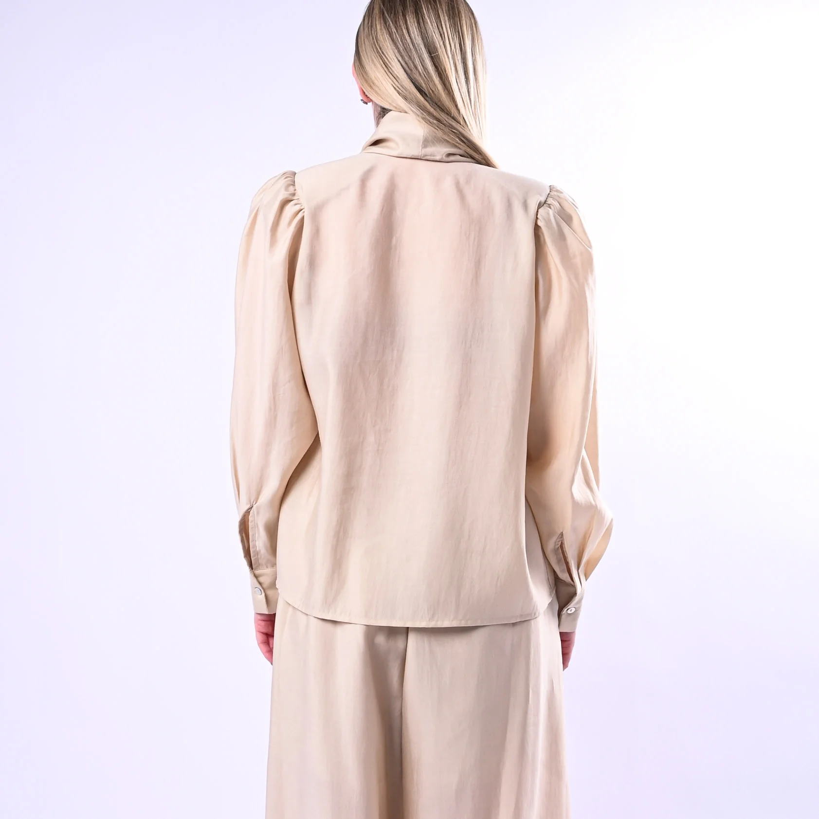 HAVEONE - CAMICIA SPALLA ARRICCIO E FUSCIACCA ART.CMA-Q266/B - BEIGE - Image 4