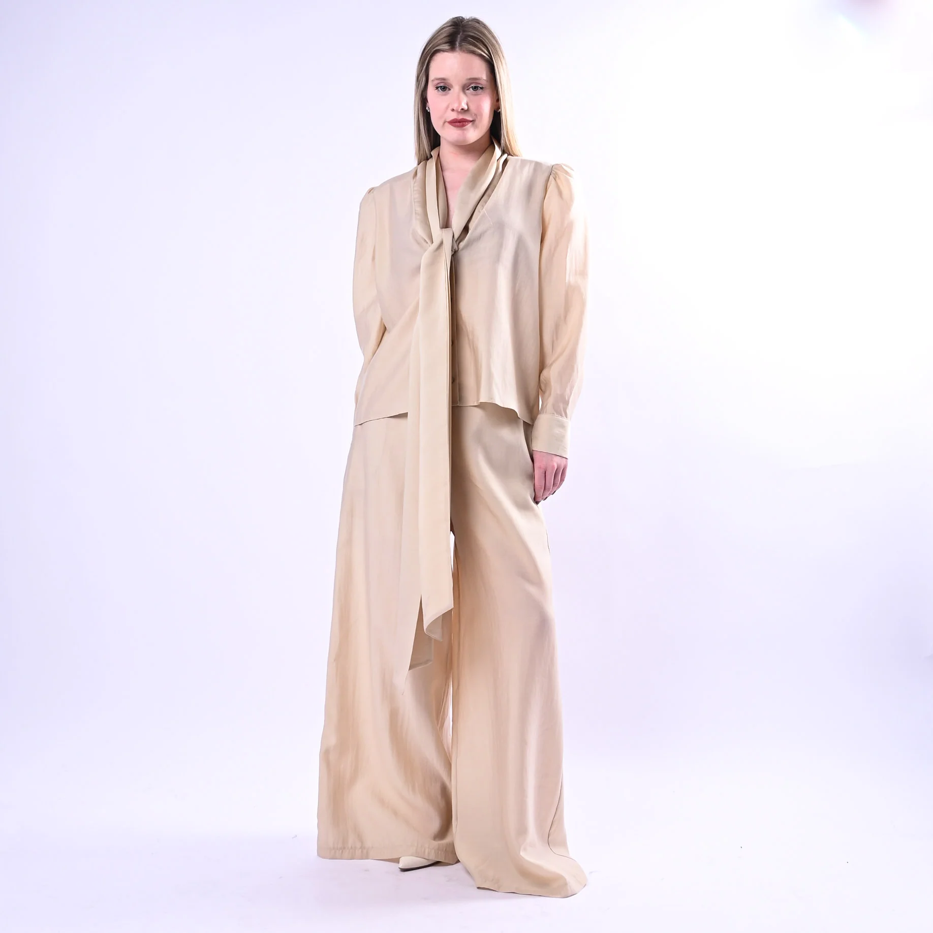 HAVEONE - CAMICIA SPALLA ARRICCIO E FUSCIACCA ART.CMA-Q266/B - BEIGE - Image 6