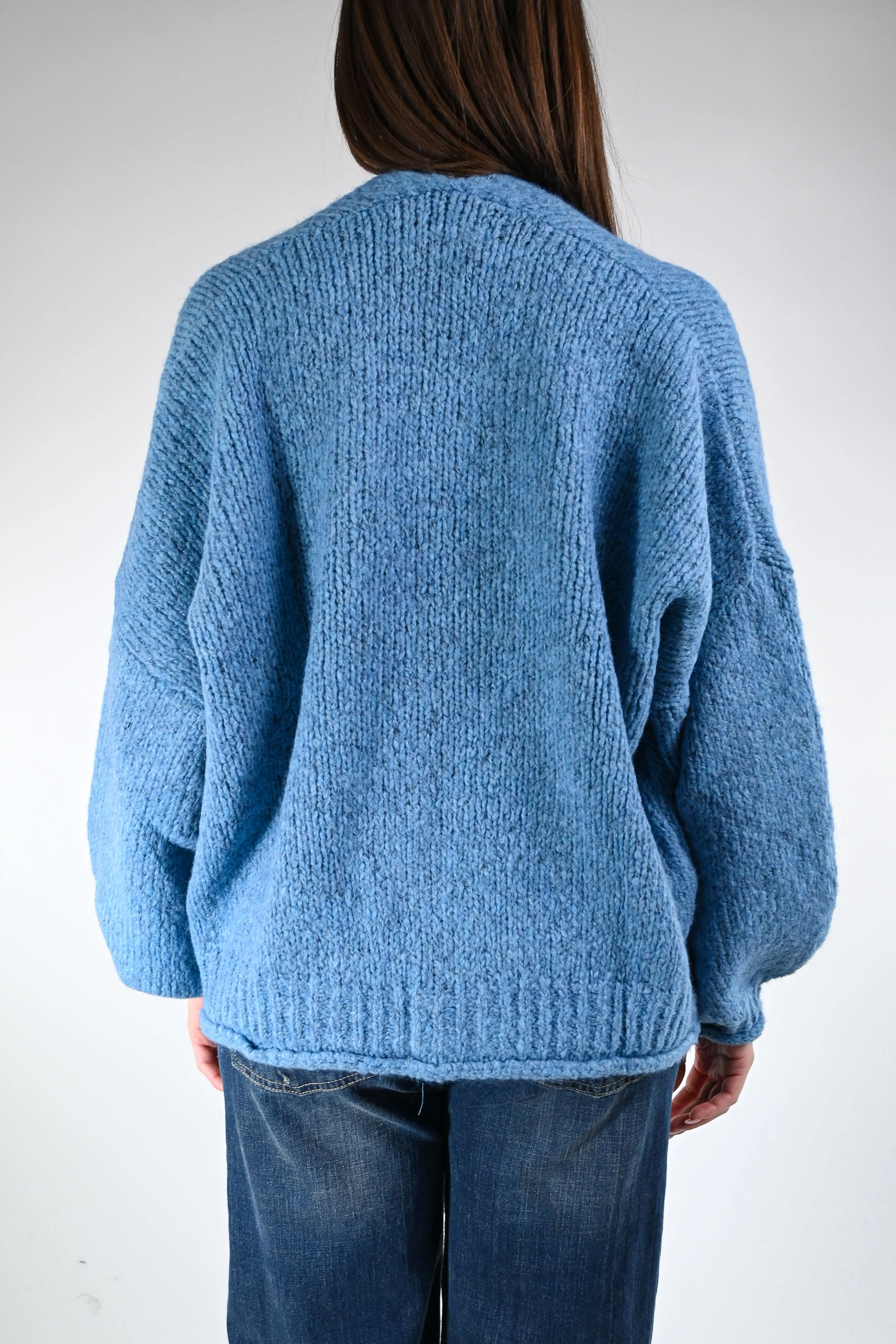 HAVEONE - CARDIGAN OVER ART.JIT-P020 - CELESTE - Image 4