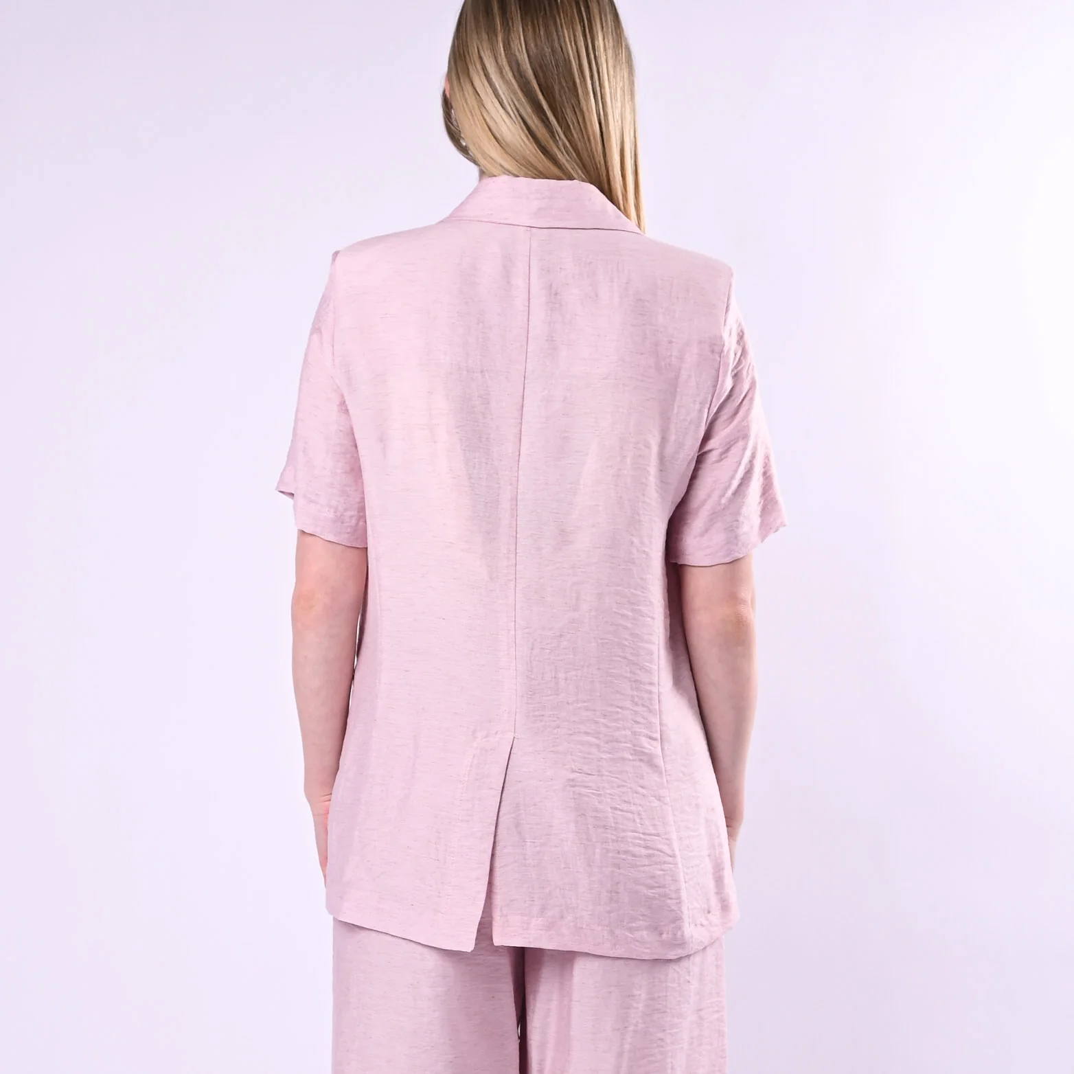 HAVEONE - GIACCA MEZZA MANICA RAYON/LINO
ART.JIA-Q136/R - ROSA - Image 5