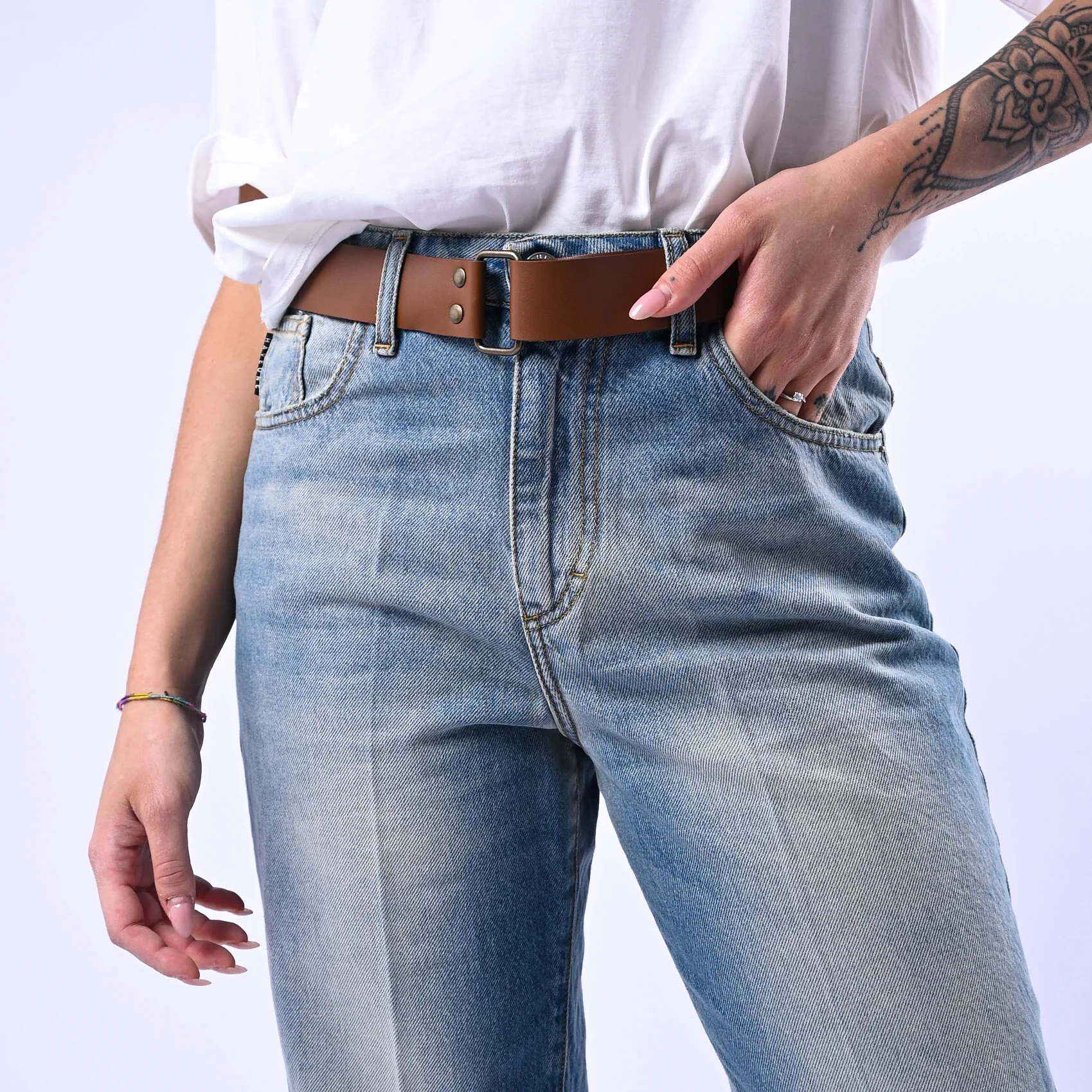 HAVEONE - JEANS MANDY TESSUTO FERMO ART.PLS-Q034 - LAVAGGIO AL THE' - Image 5