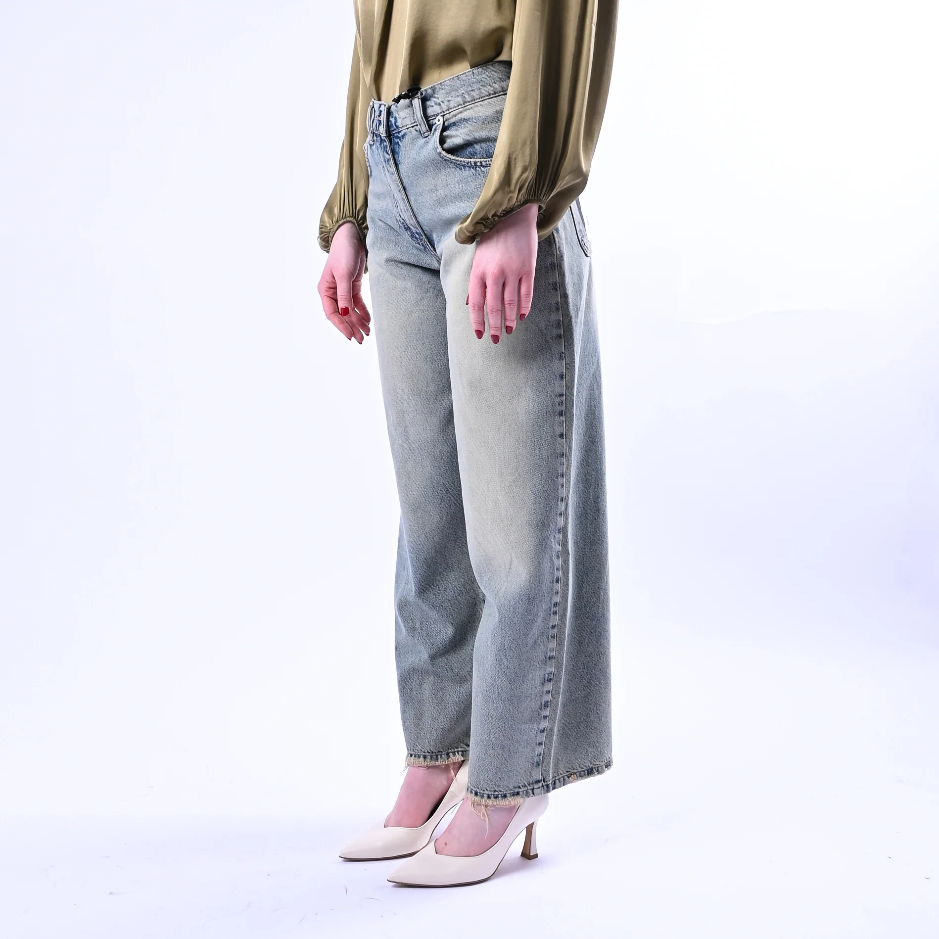 HAVEONE - JEANS MODELLO BELLA ART.PLS-Q029 - LAVAGGIO CHIARO AL THE' - Image 3