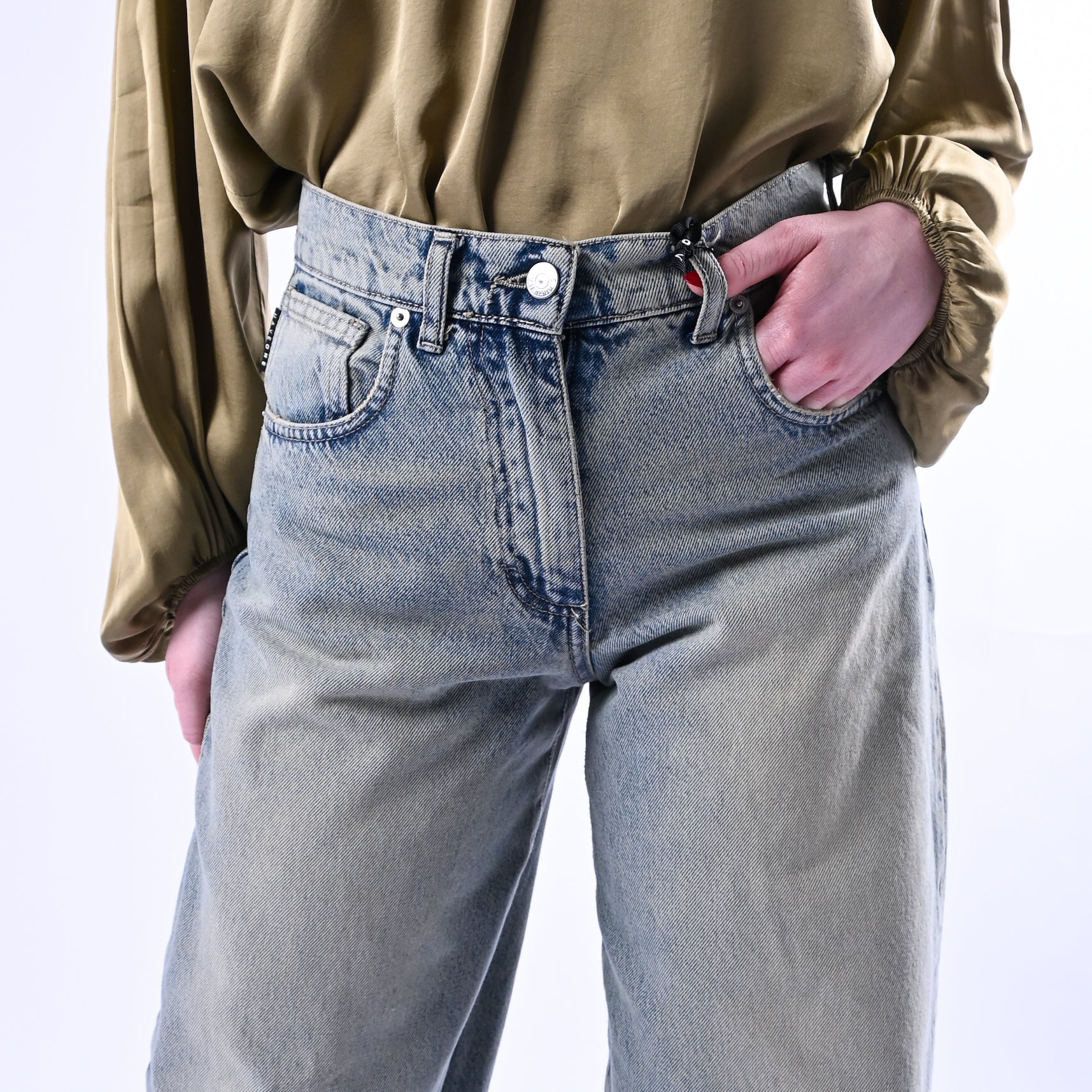 HAVEONE - JEANS MODELLO BELLA ART.PLS-Q029 - LAVAGGIO CHIARO AL THE' - Image 5
