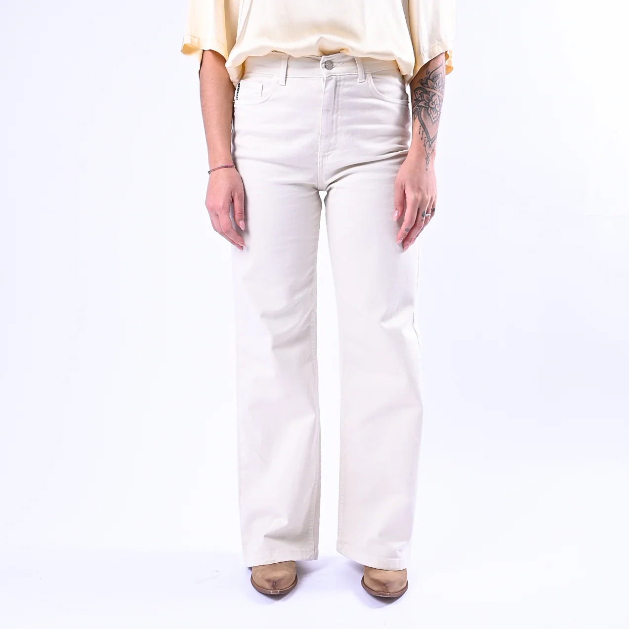 HAVEONE - JEANS MODELLO LONDON BULL DENIM ART.PGZ-Q114 - BURRO - Image 2