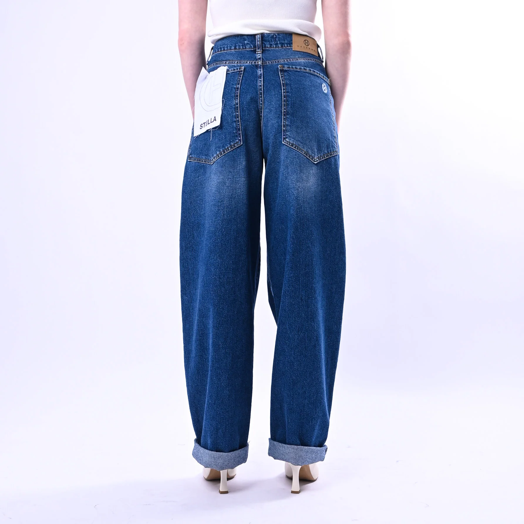 HAVEONE - JEANS STELLA BAGGY ART.PLS-Q043 - LAVAGGIO MEDIO - Image 4