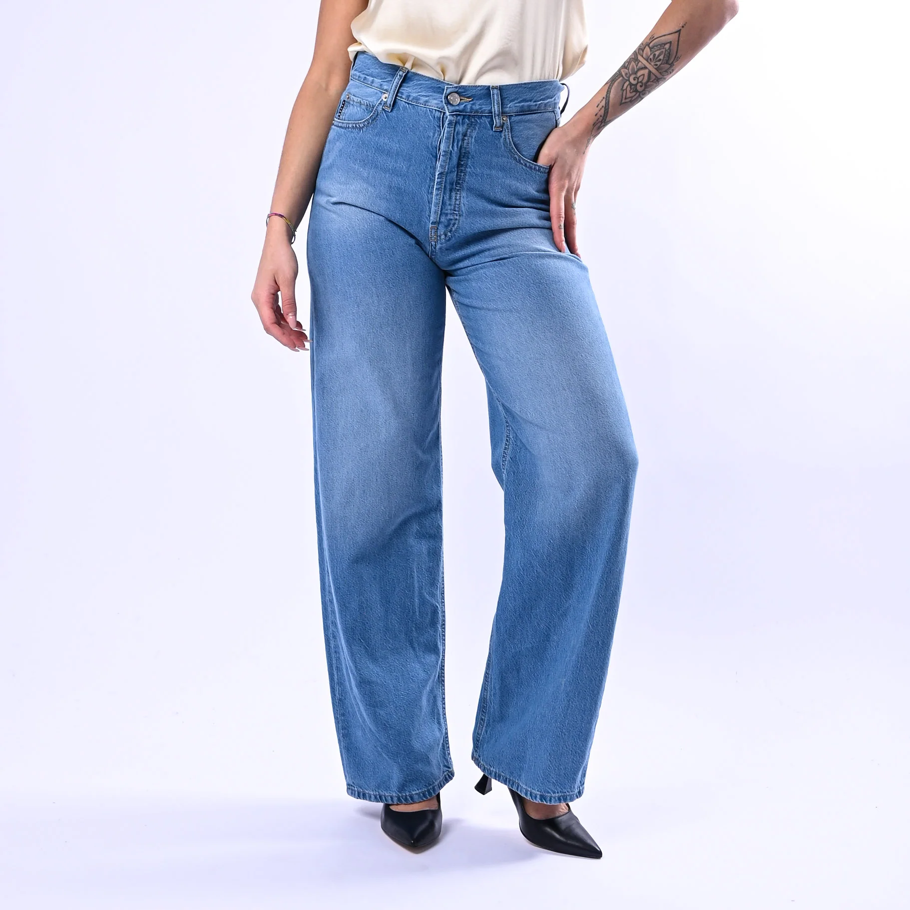 HAVEONE - JEANS STRAIGHT MODELLO KEIN ART.PFA-Q089 - LAVAGGIO CHIARO