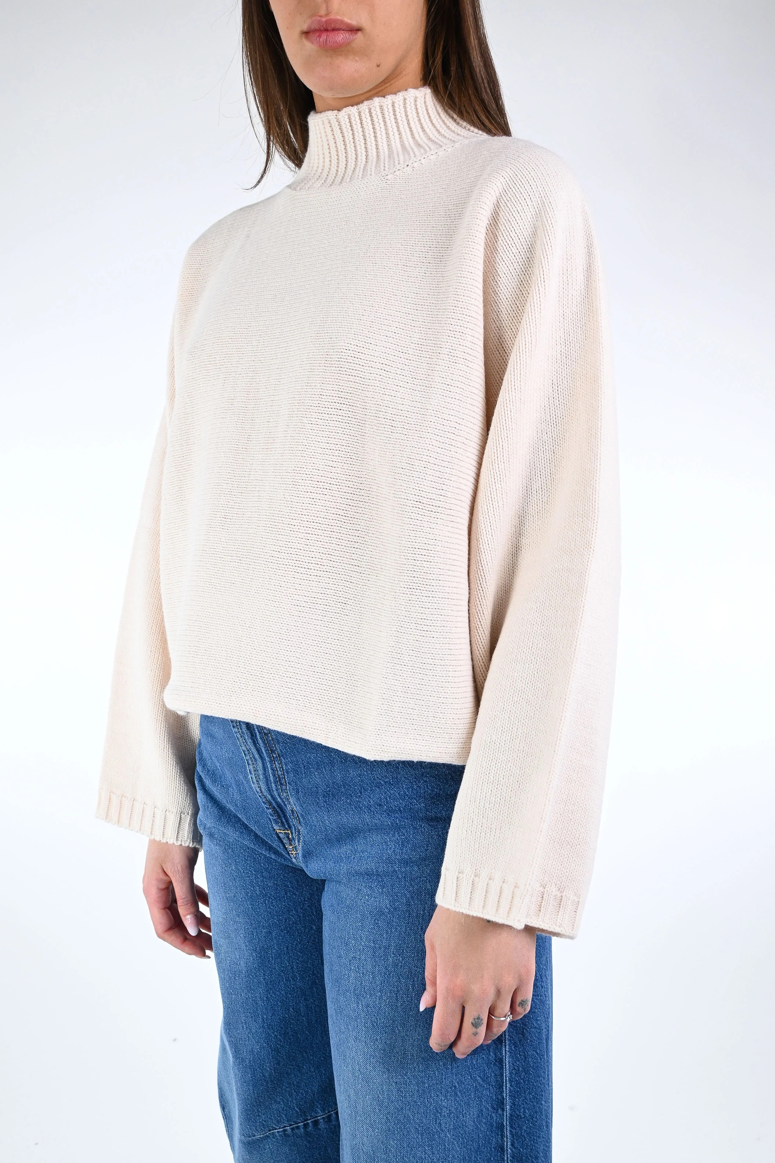 HAVEONE - MAGLIA OVER COLLO CRATERE ART.MMP-P435 - BURRO - Image 3