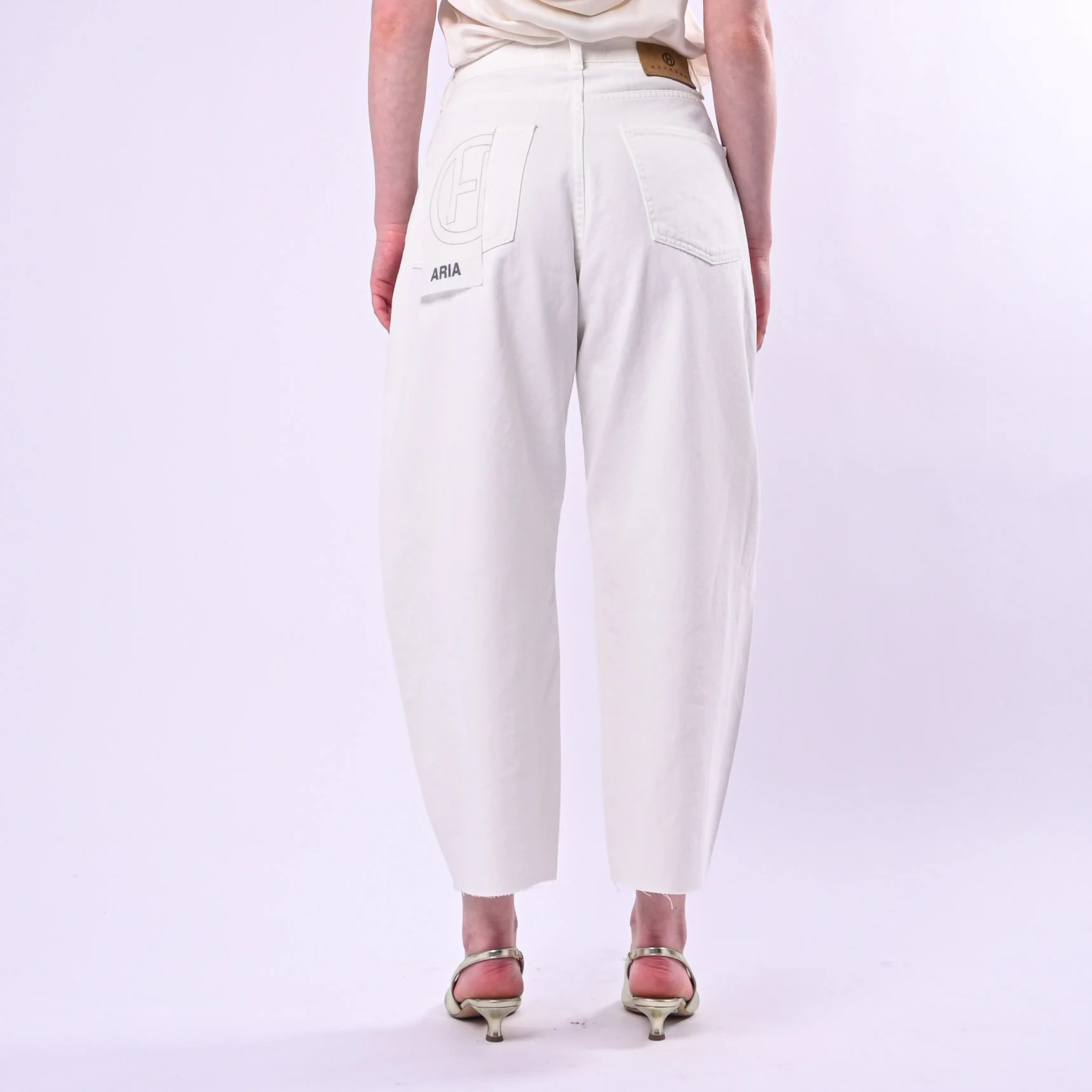 HAVEONE - PANTALONE BALLON MODELLO ARIA ART.PGZ-Q345/B - BIANCO - Image 3