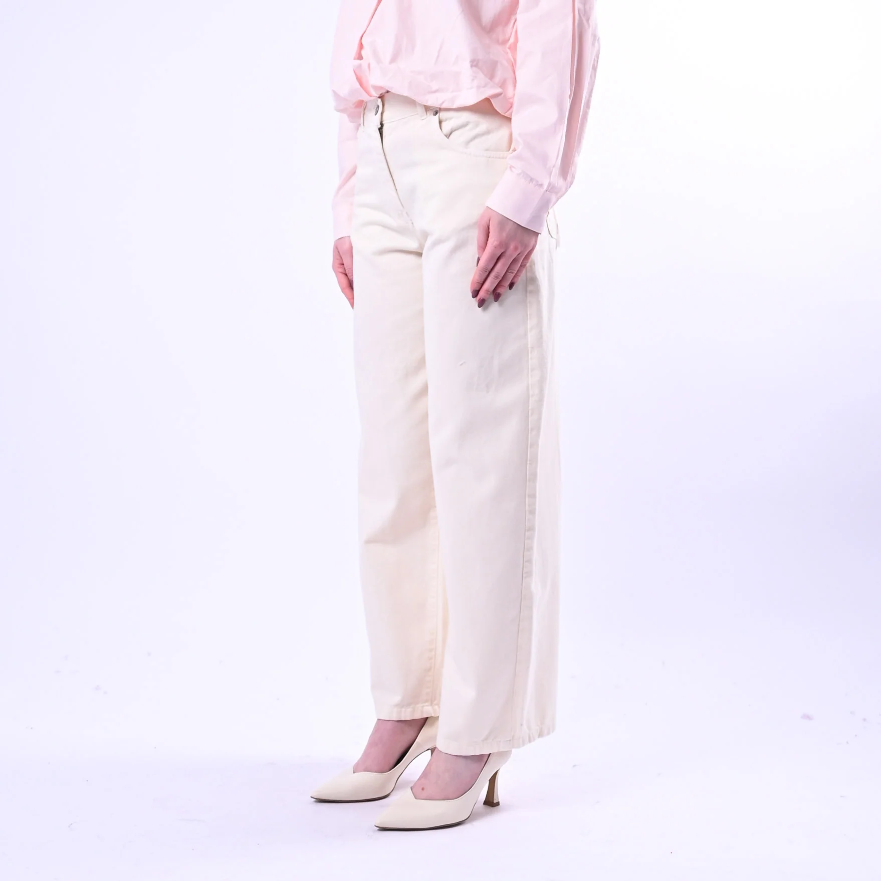 HAVEONE - PANTALONE BELLA BULL DENIM ART.PLS-Q052 - BURRO - Image 3