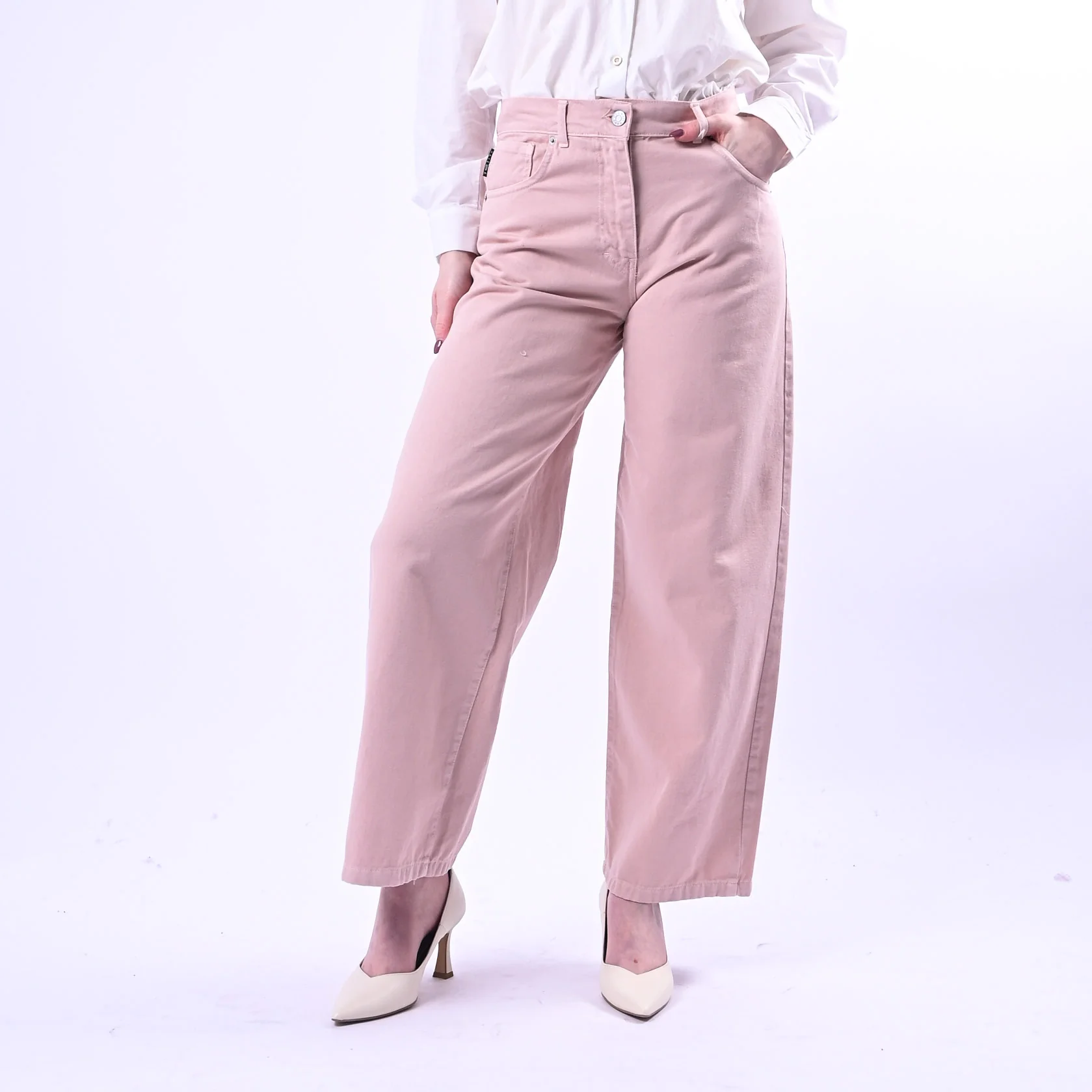 HAVEONE - PANTALONE BELLA BULL DENIM ART.PLS-Q052 - ROSA