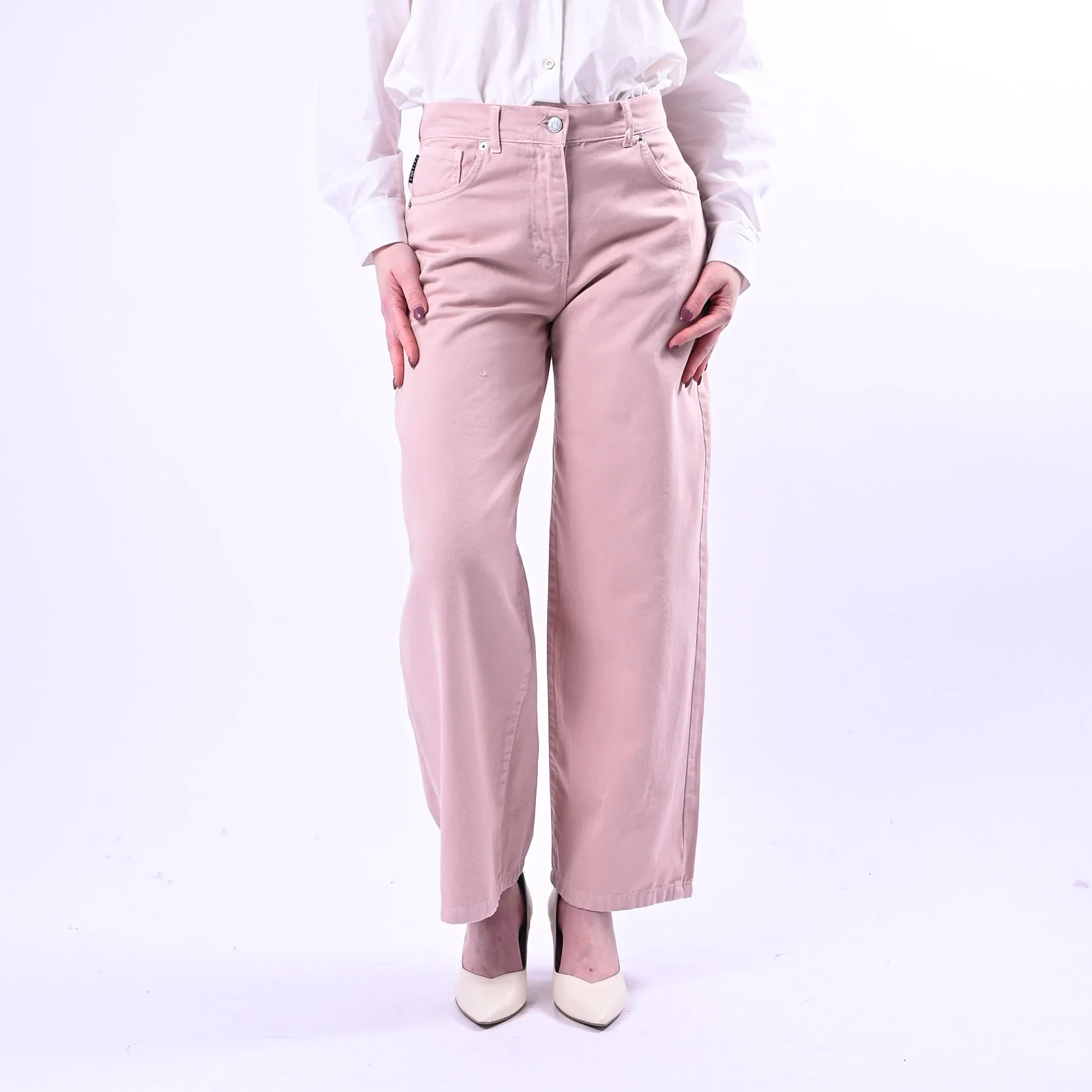 HAVEONE - PANTALONE BELLA BULL DENIM ART.PLS-Q052 - ROSA - Image 2