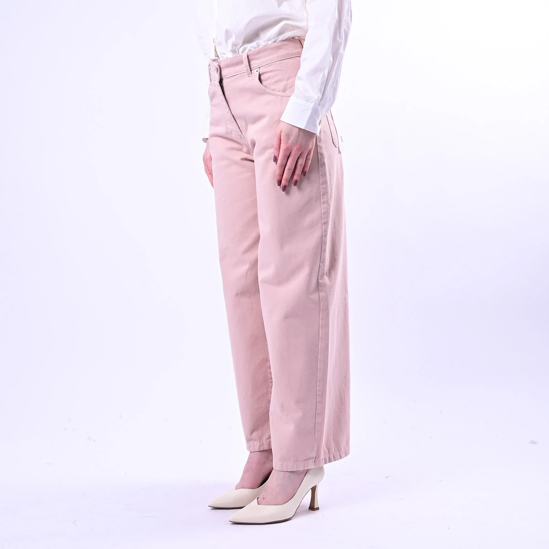 HAVEONE - PANTALONE BELLA BULL DENIM ART.PLS-Q052 - ROSA - Image 3