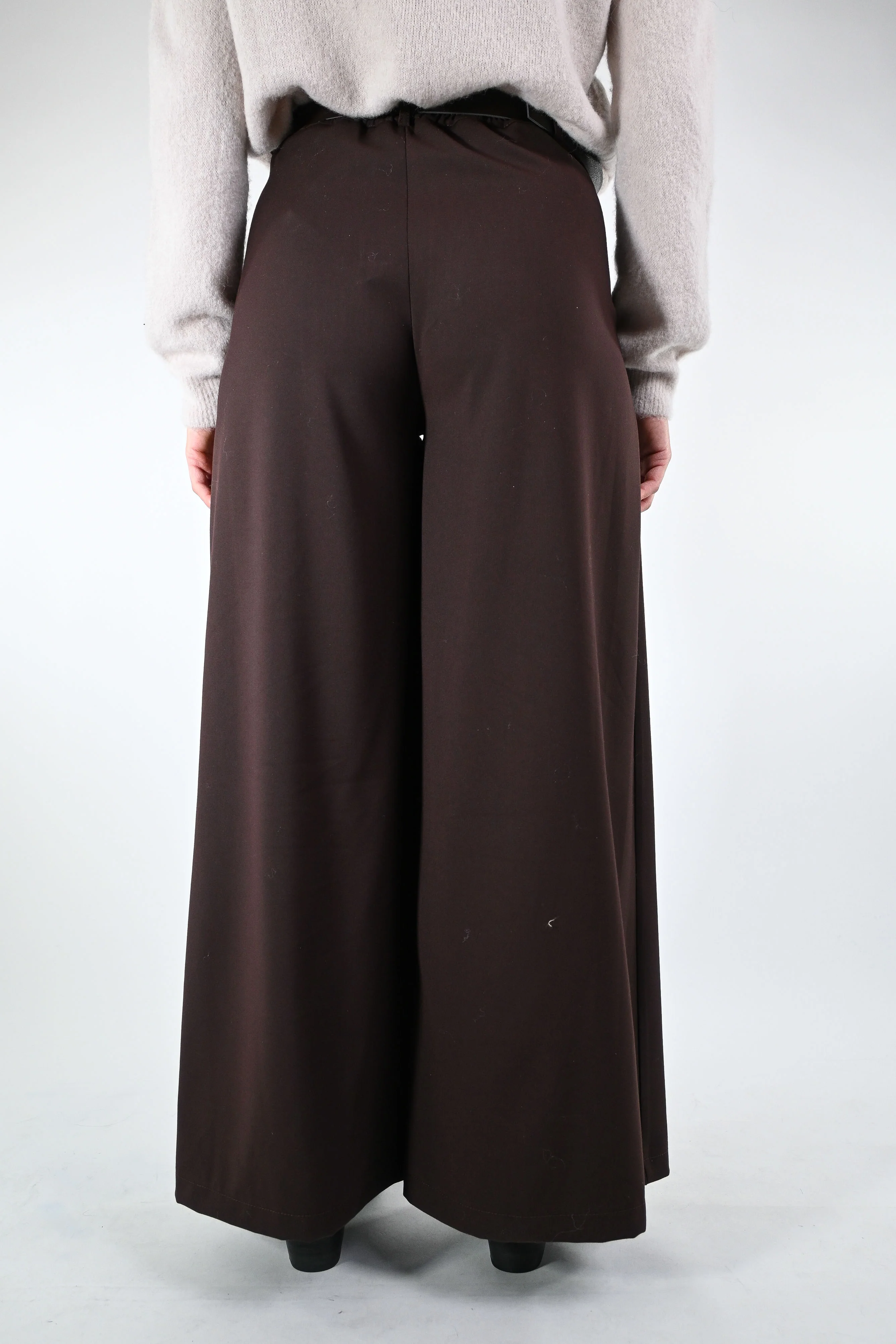 HAVEONE - PANTALONE LARGO CON PINCES ART.PVE-P274 -  MORO - Image 4
