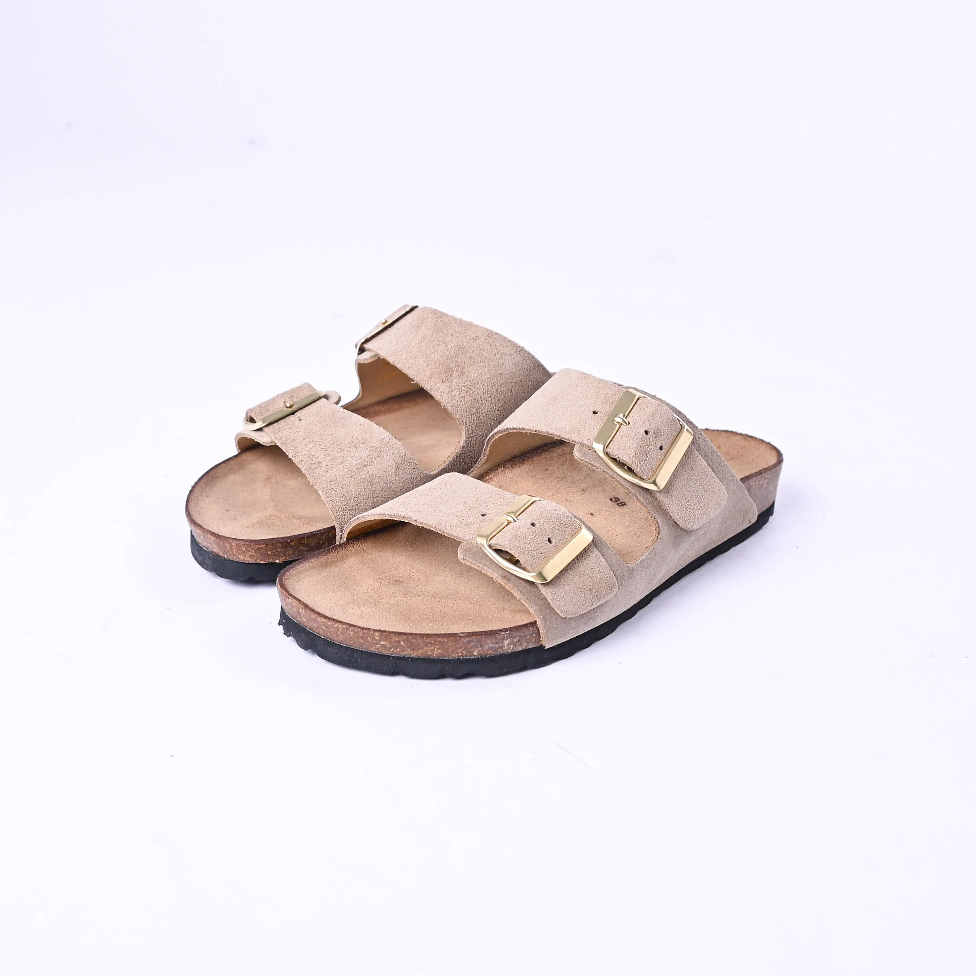 LATIKA - CIABATTA CROSTA DOPPIA FIBBIA ART.3130/CRT - TAUPE