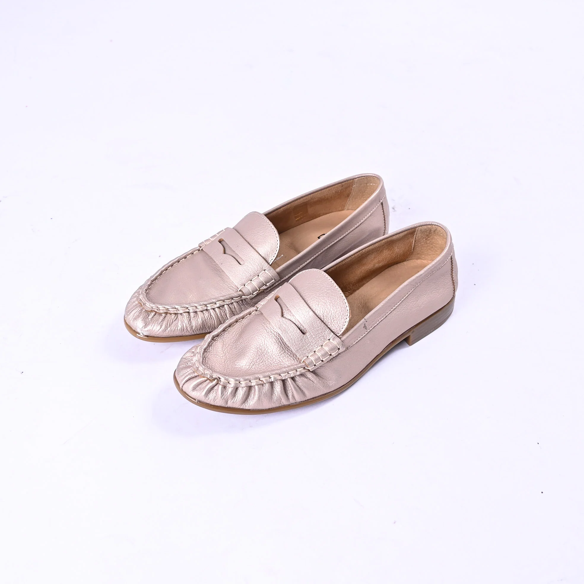 LATIKA - MOCASSINO PUNTA ARRICCIATA ART.MH136 - PLATINO
