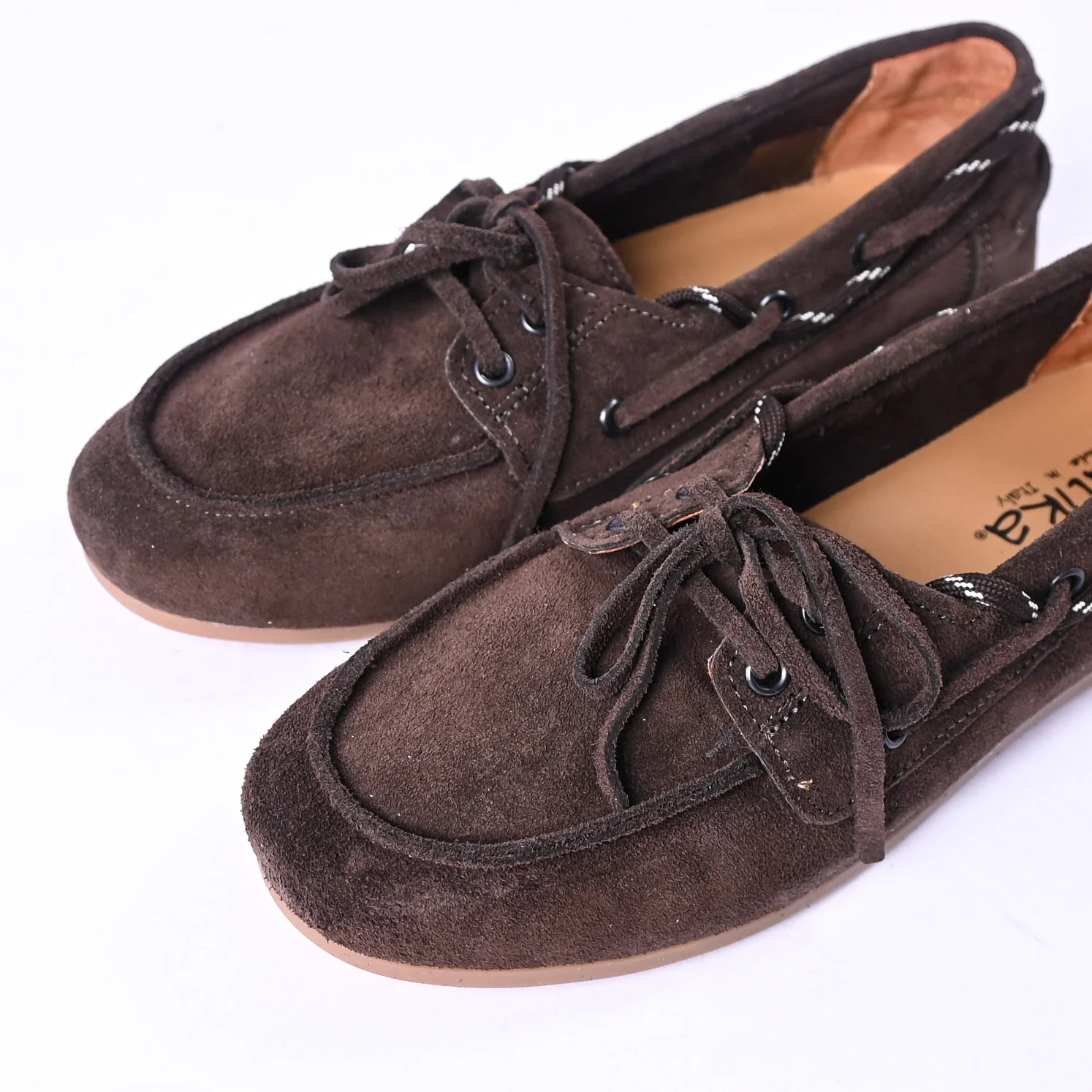 LATIKA - MOCASSINO SCAMOSCIATO MODELLO BARCA ART.LTK04/M - MORO - Image 2