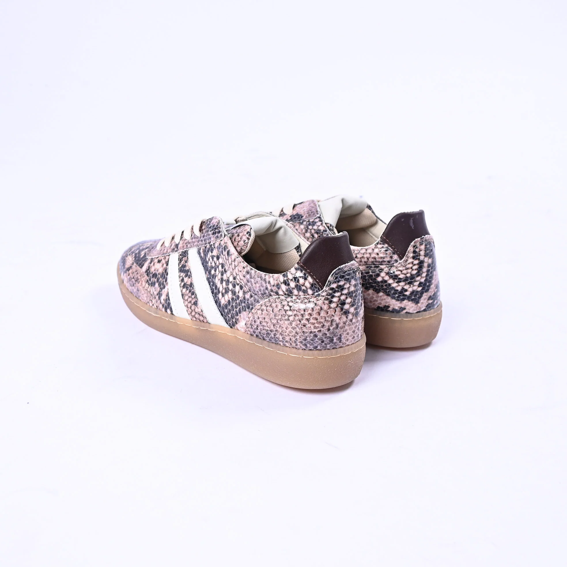 LATIKA - SNEAKERS PITONATA ANIMALIER ART.LTK103 - BEIGE/MORO - Image 3
