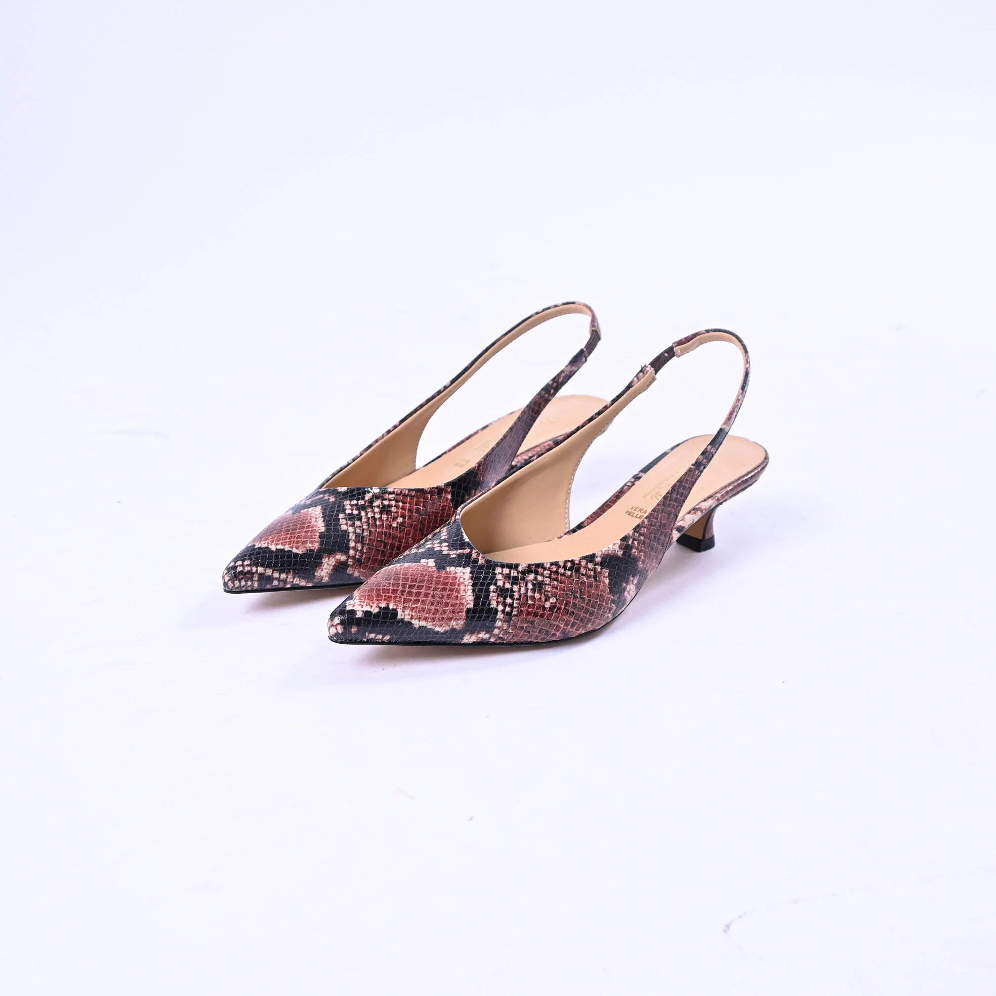 MARGOT - DECOLLETE' SPUNTATO KITTEN HEELS ART.894M116 - PITONATO