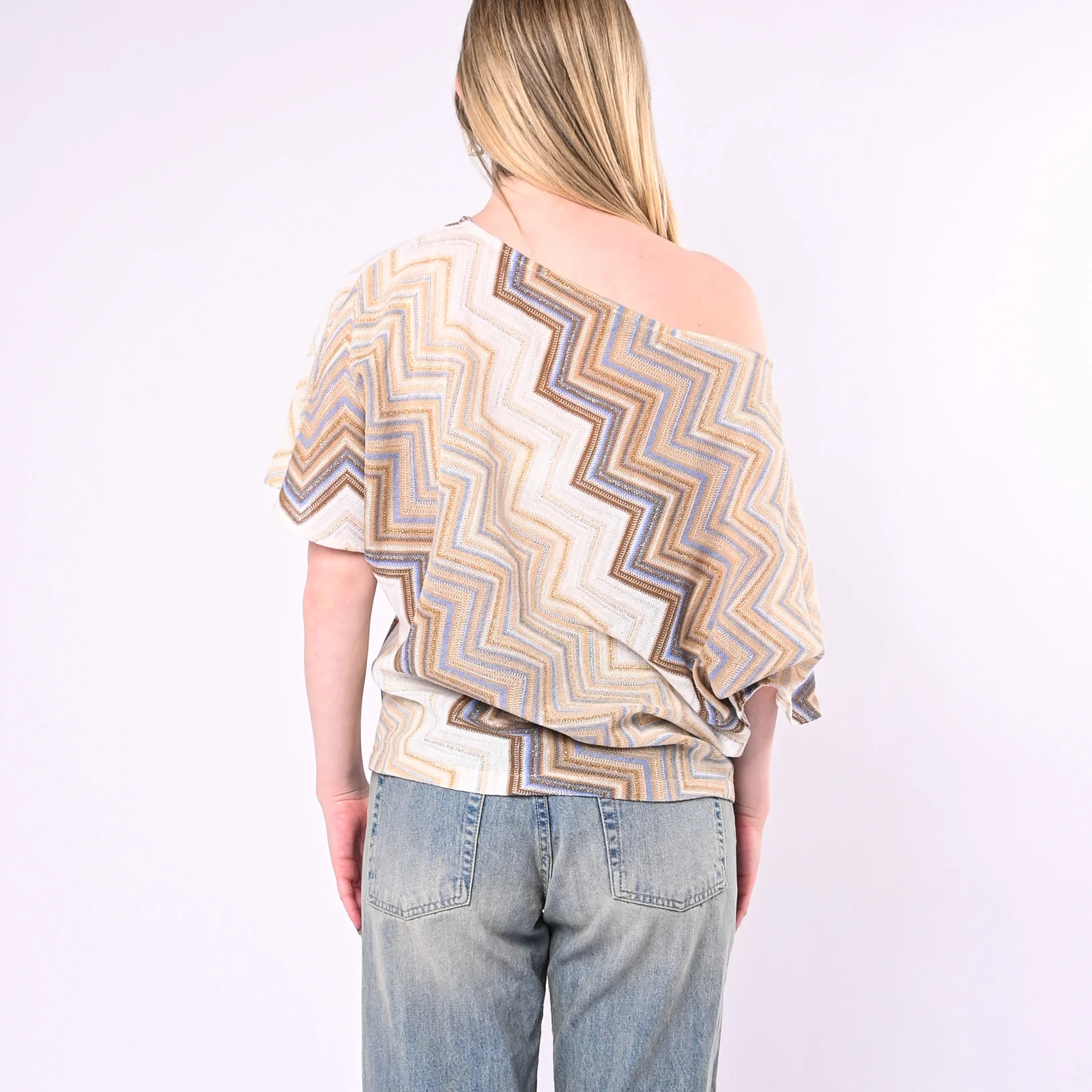 MOTEL - MAGLIA MISSONI CON SPALLA SCESA ART.S26ME40/F - FANTASIA - Image 4