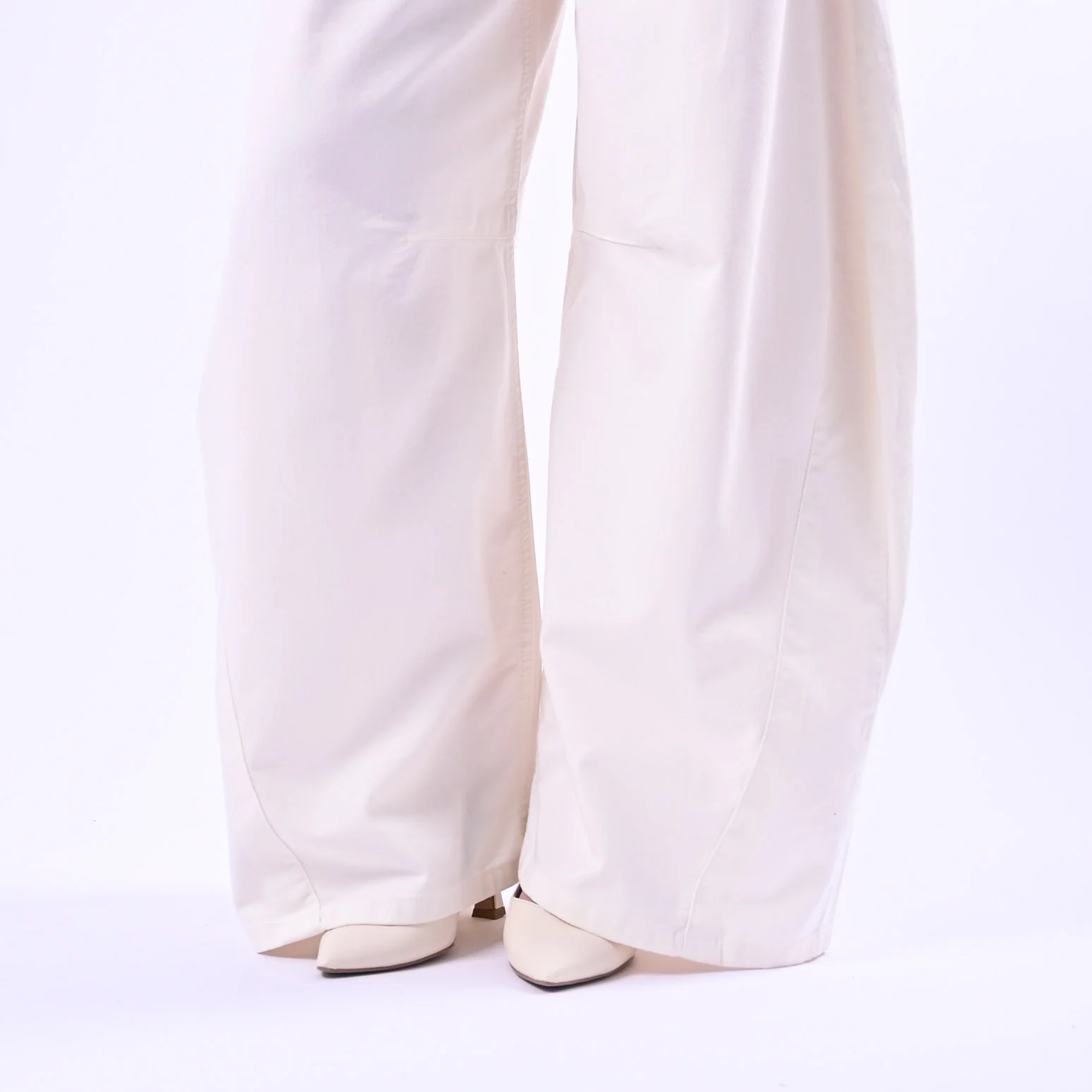 MOTEL - PANTALONE BALLON GABARDINA ART.3992B982/P - PANNA - Image 5