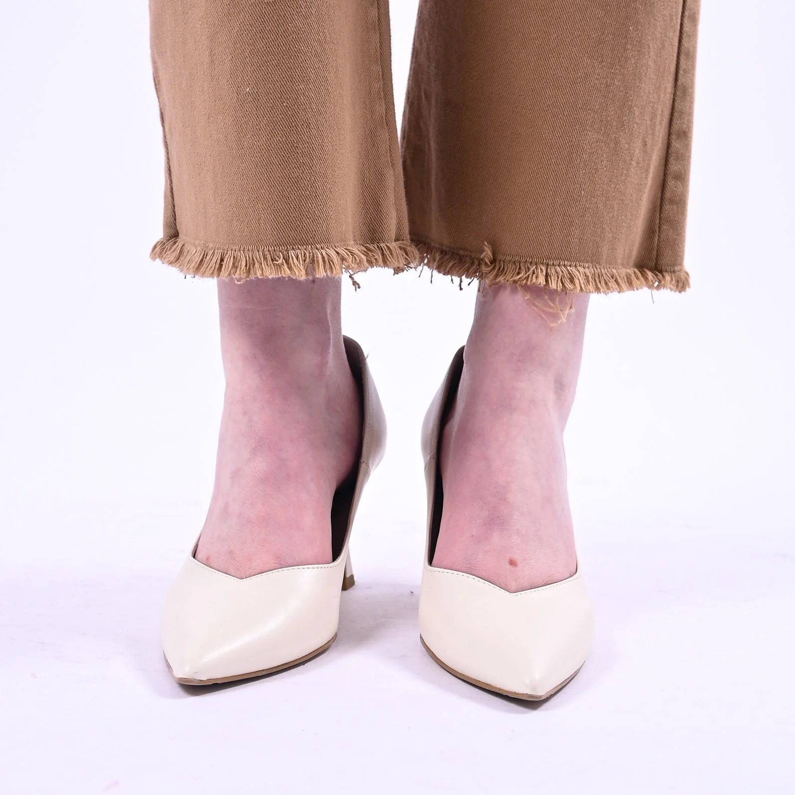 MOTEL - PANTALONE DRITTO SFRANGIATO ART.PA5052 - BULL DENIM AVENA - Image 4