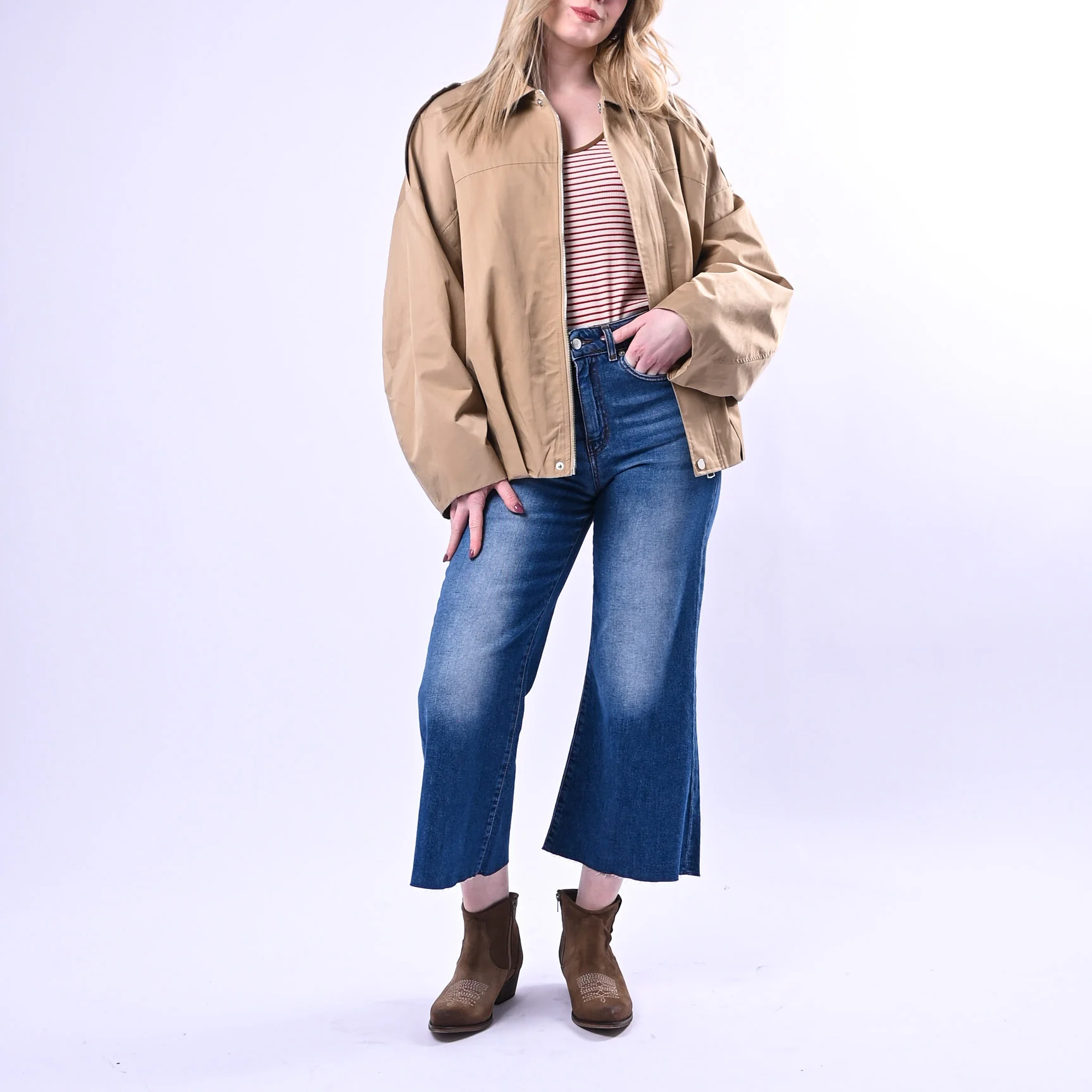 PHILIA LOFT - JEANS TROMBETTA SFRANGIATO ART.G02V0558 - LAVAGGIO MEDIO