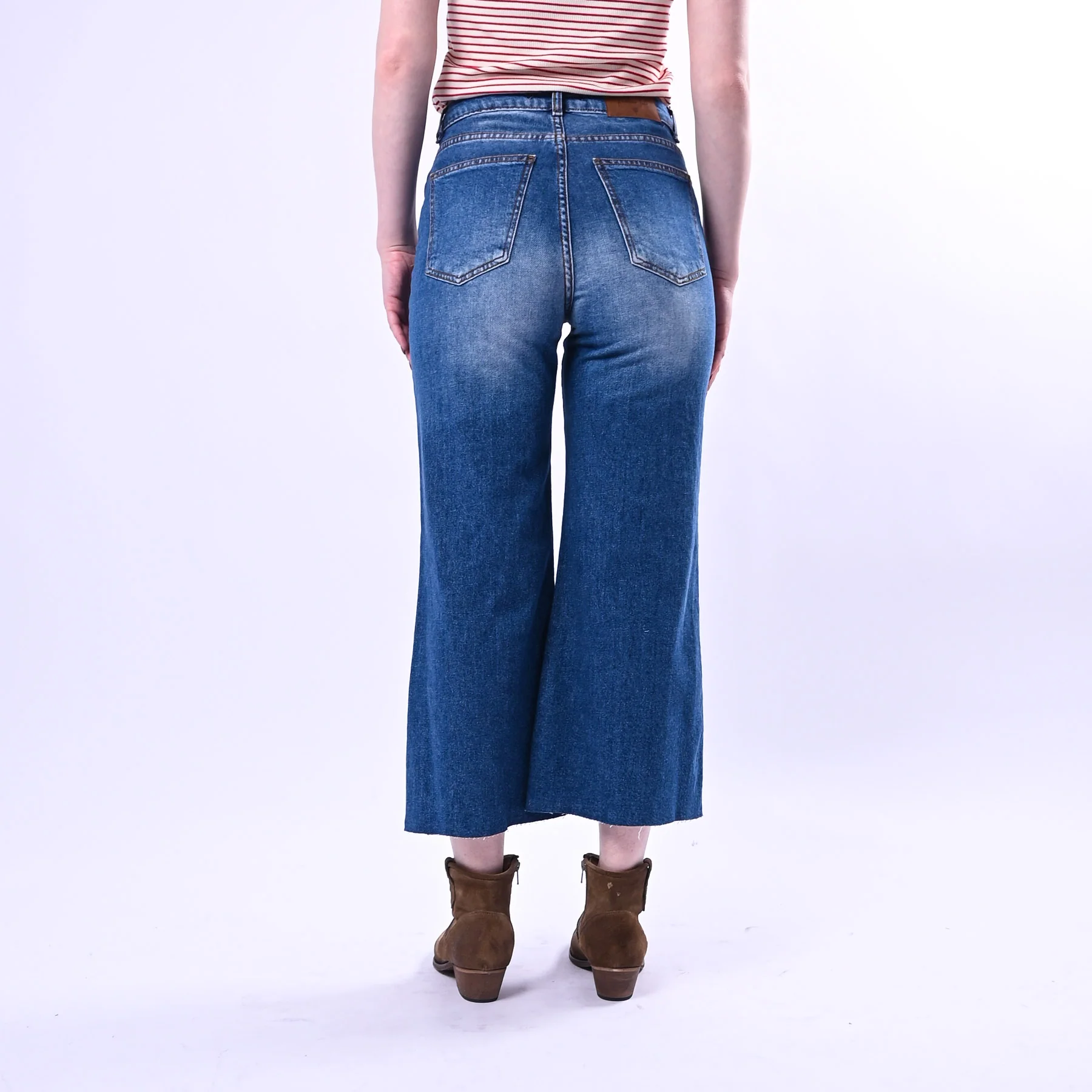PHILIA LOFT - JEANS TROMBETTA SFRANGIATO ART.G02V0558 - LAVAGGIO MEDIO - Image 5