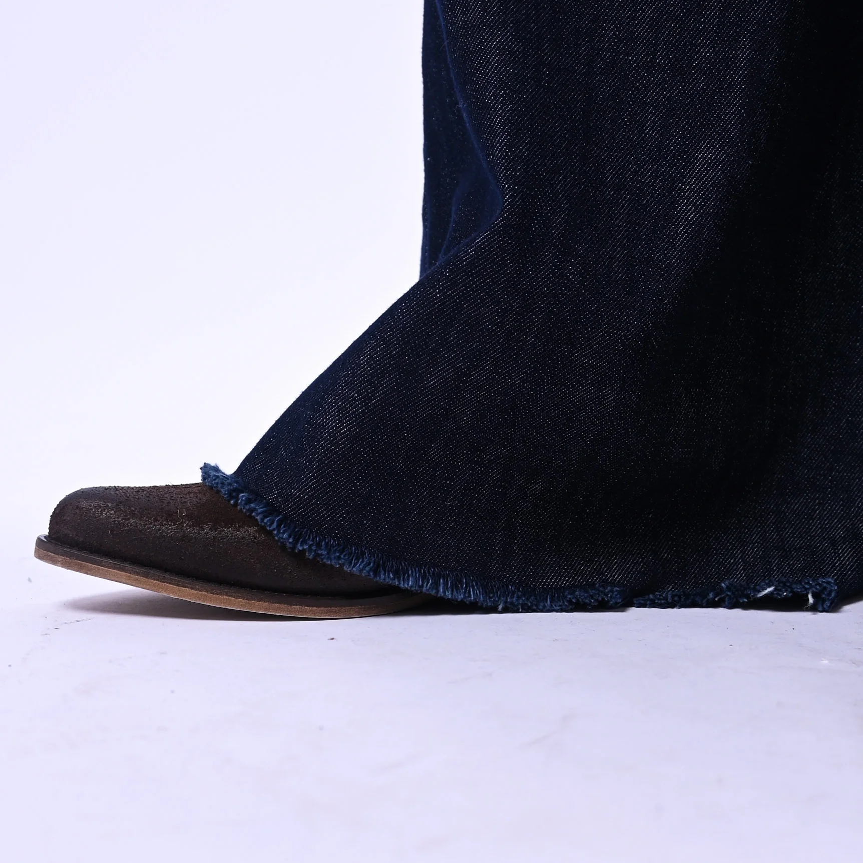 PHILIA LOFT - PANTALONE PALAZZO FLUIDO COULISSE ART.R02L0433 - DENIM SCURO - Image 6