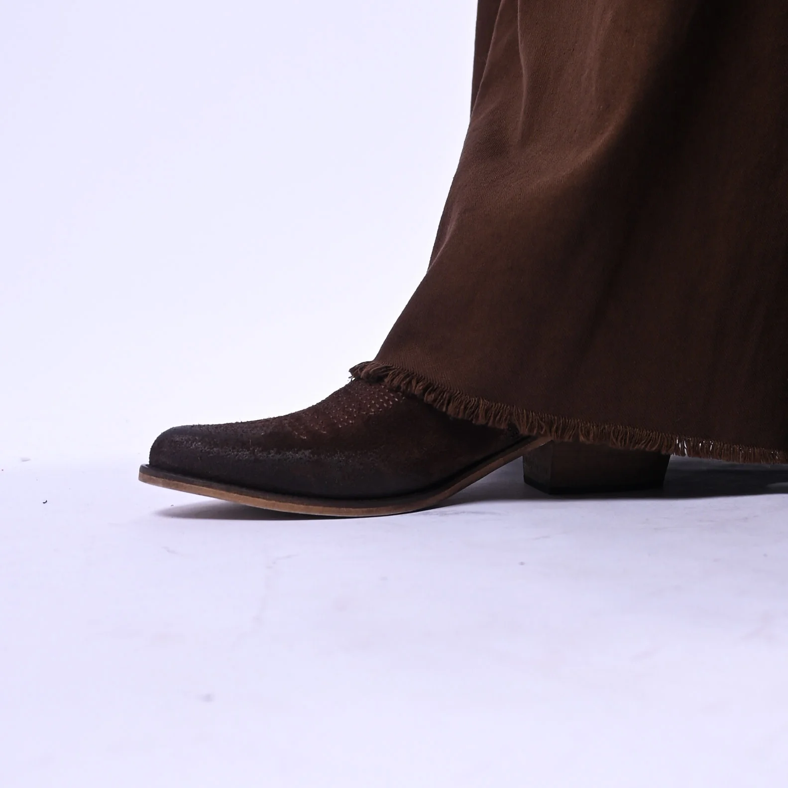 PHILIA LOFT - PANTALONE PALAZZO FLUIDO COULISSE ART.R02L0433 - MORO - Image 6