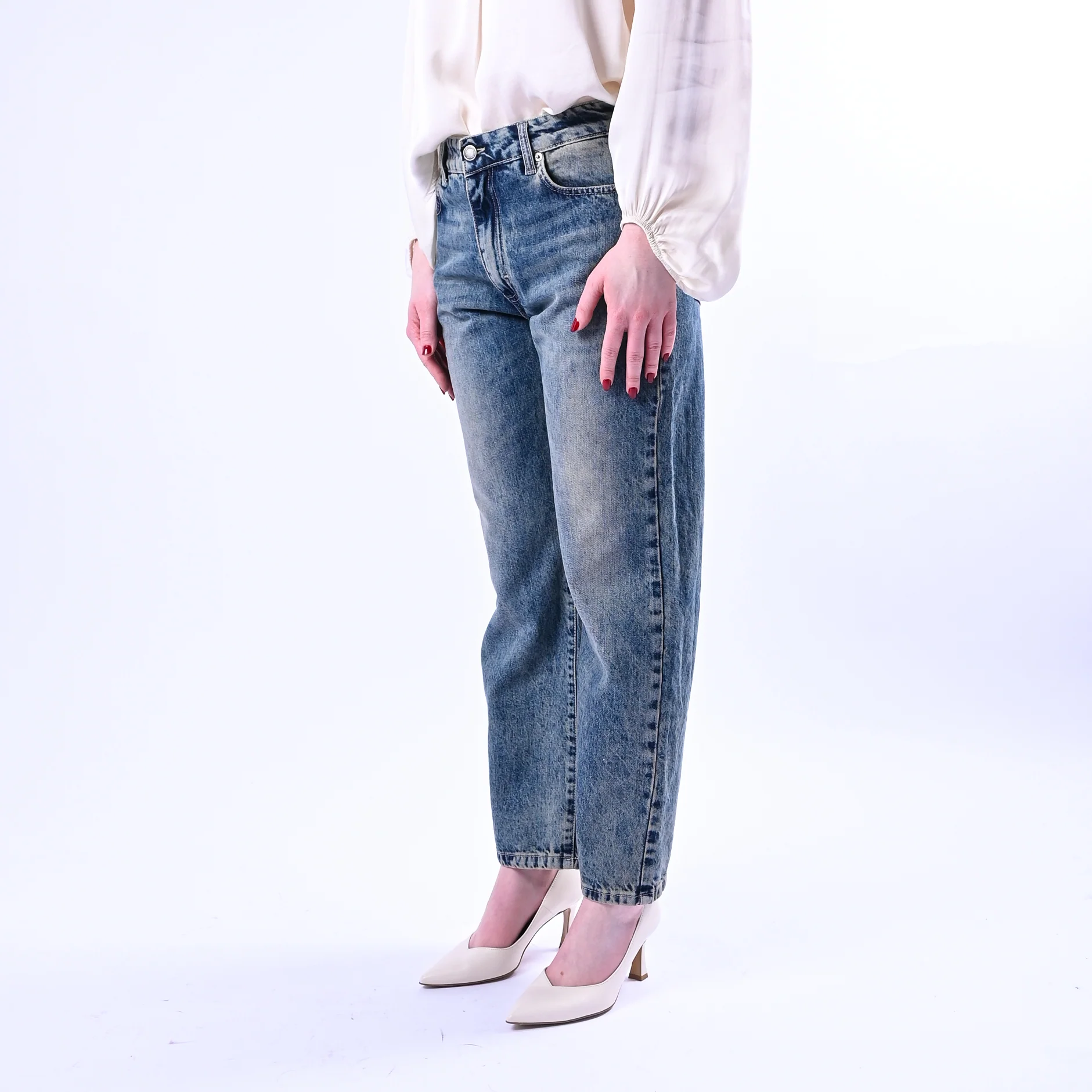RECUPERO - JEANS REGULAR ART.ZAHIRA/MB1 - LAVAGGIO AL THE' - Image 3