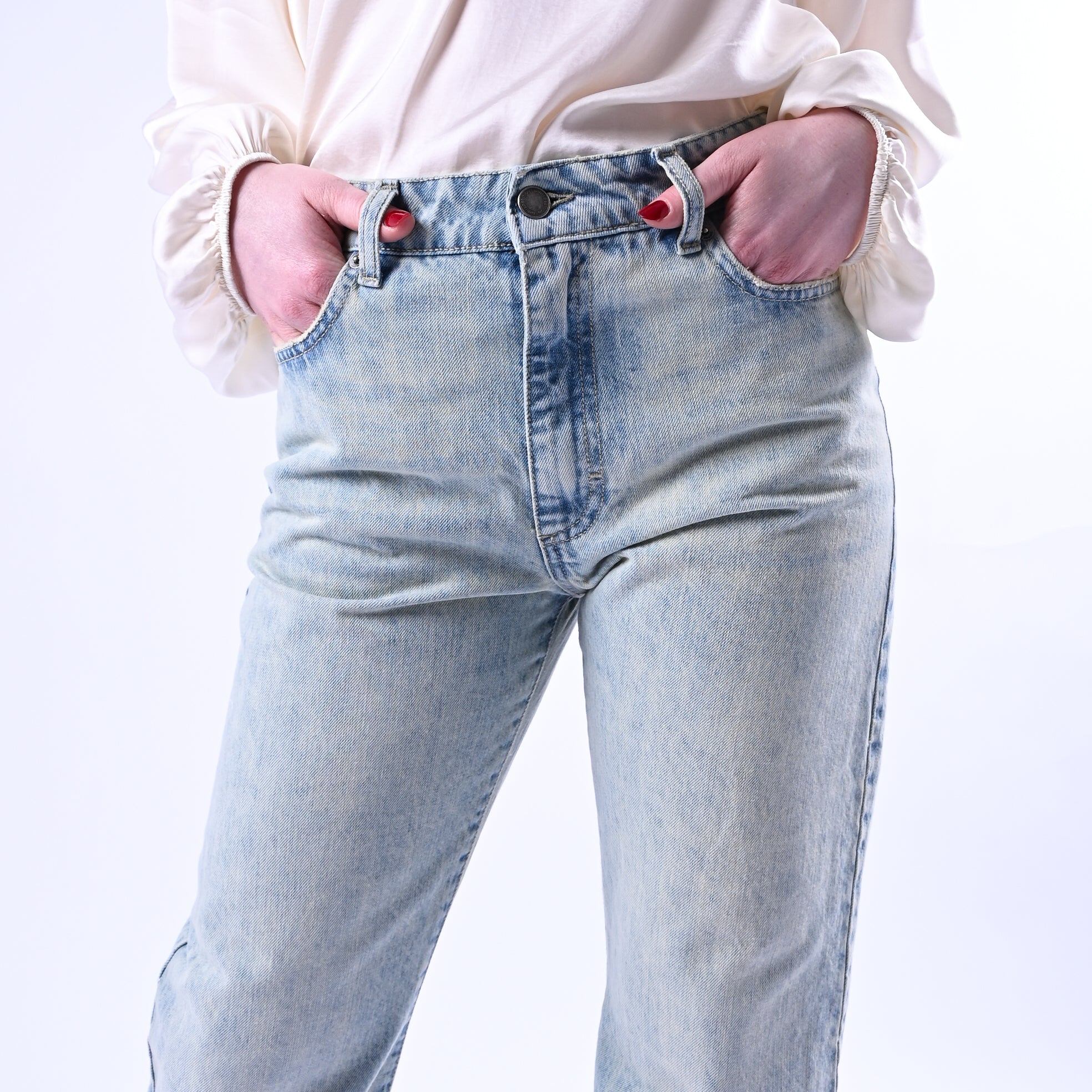 RECUPERO - JEANS REGULAR ART.ZAHIRA/MB4 - LAVAGGIO CHIARO AL THE' - Image 5