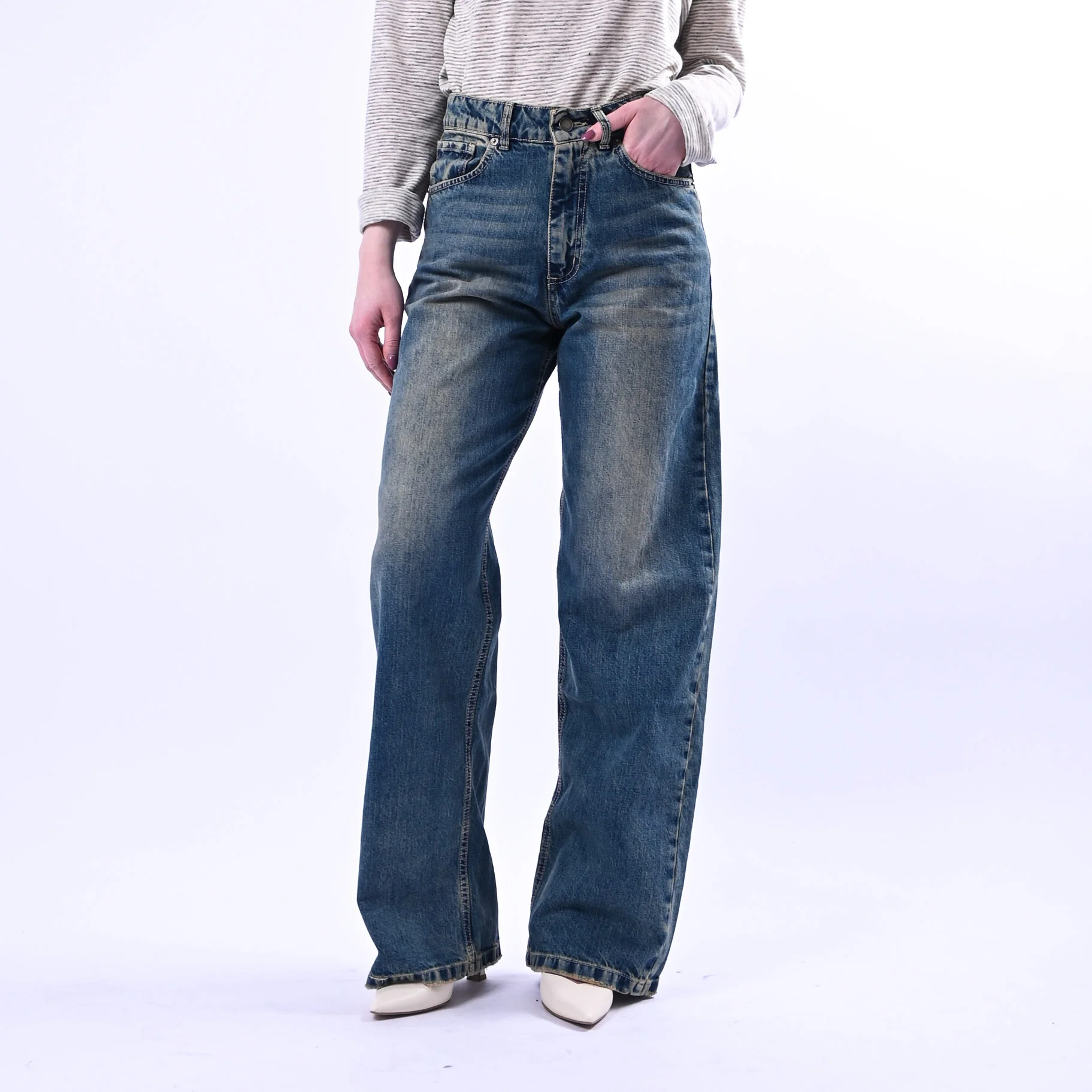 RECUPERO - JEANS STRAIGHT FERMO ART.VEGA-STN - LAVAGGIO MEDIO AL THE'